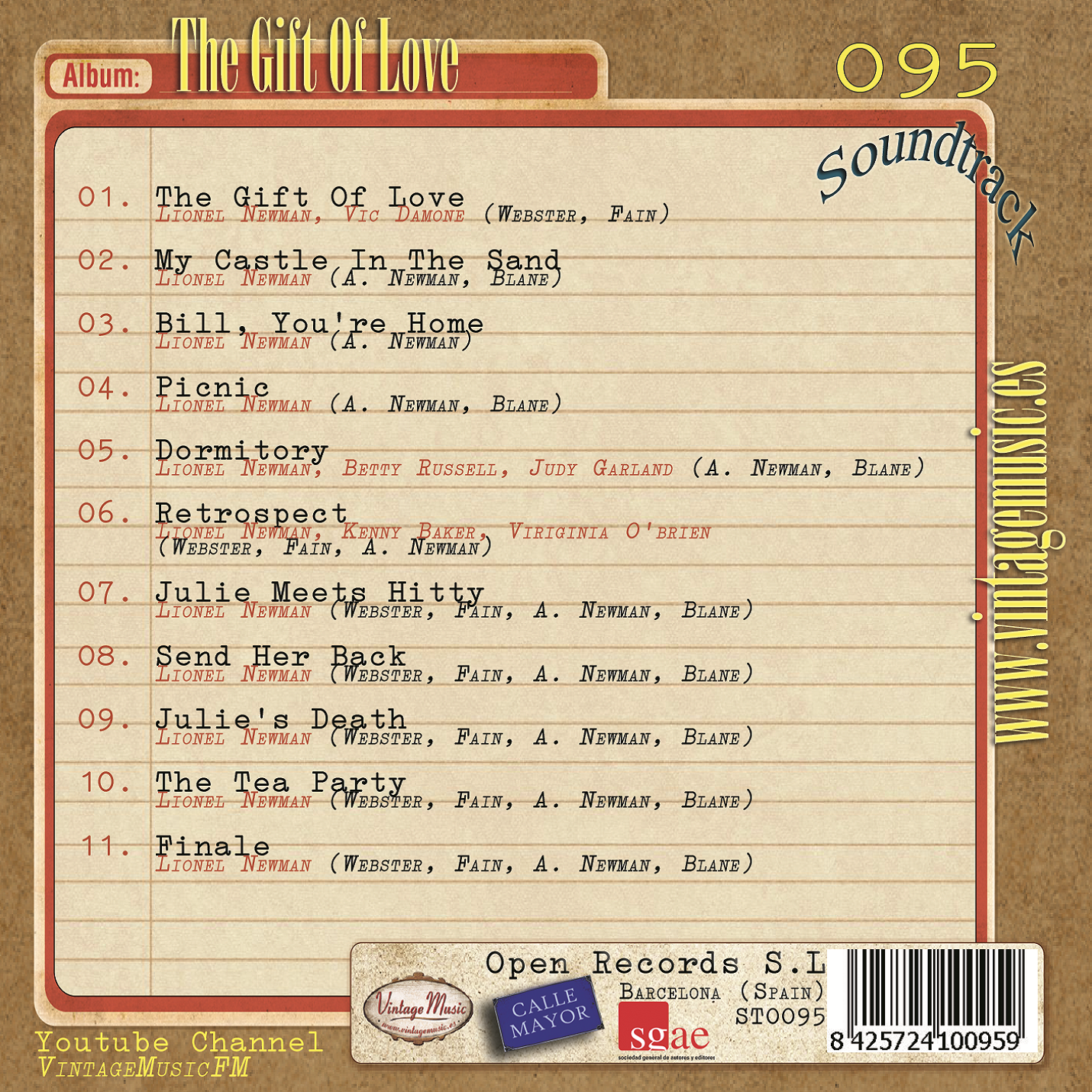 The Gift Of Love (Colección Soundtrack - #95)