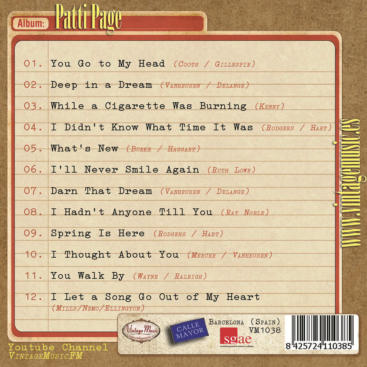 Patty Page (Colección Vintage Music)