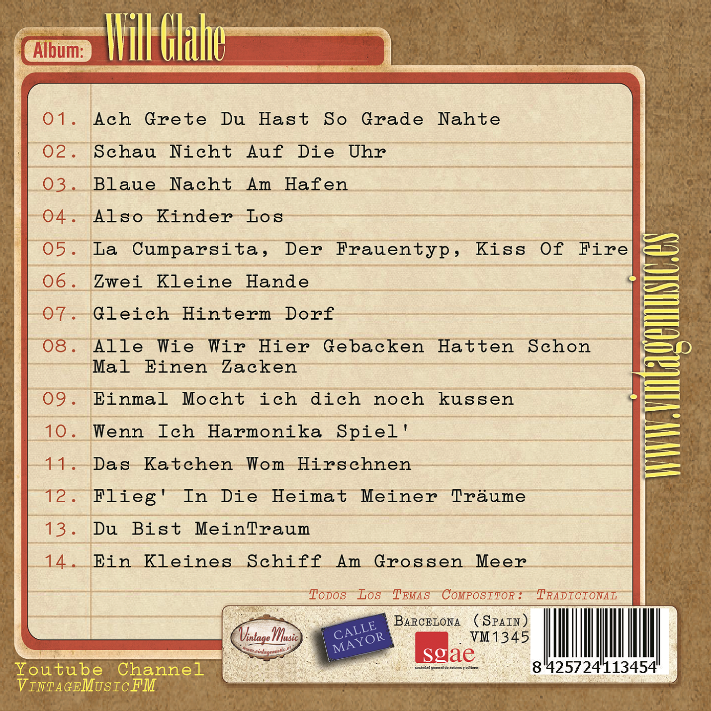 Will Glahe (Colección Vintage Music)