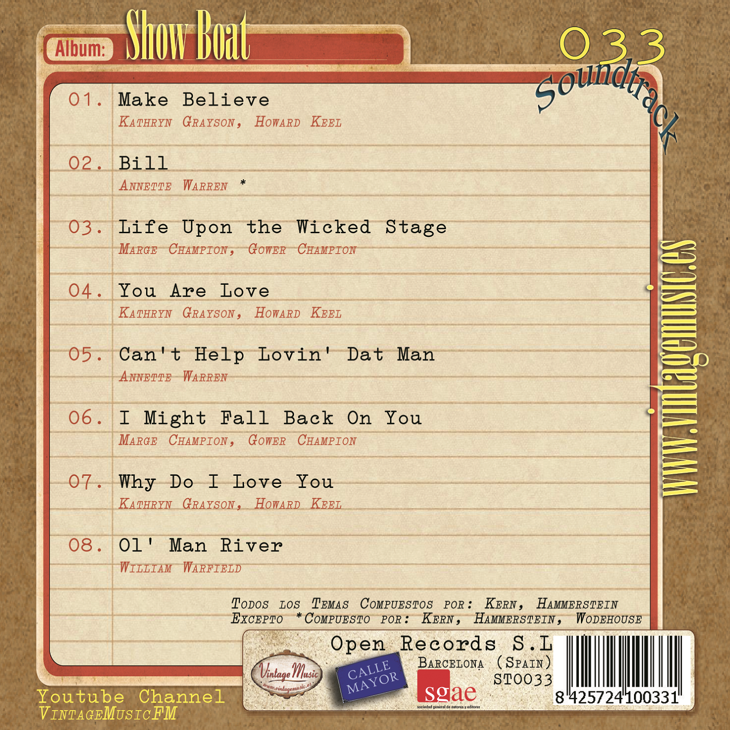 Show Boat (Colección Soundtrack - #33)