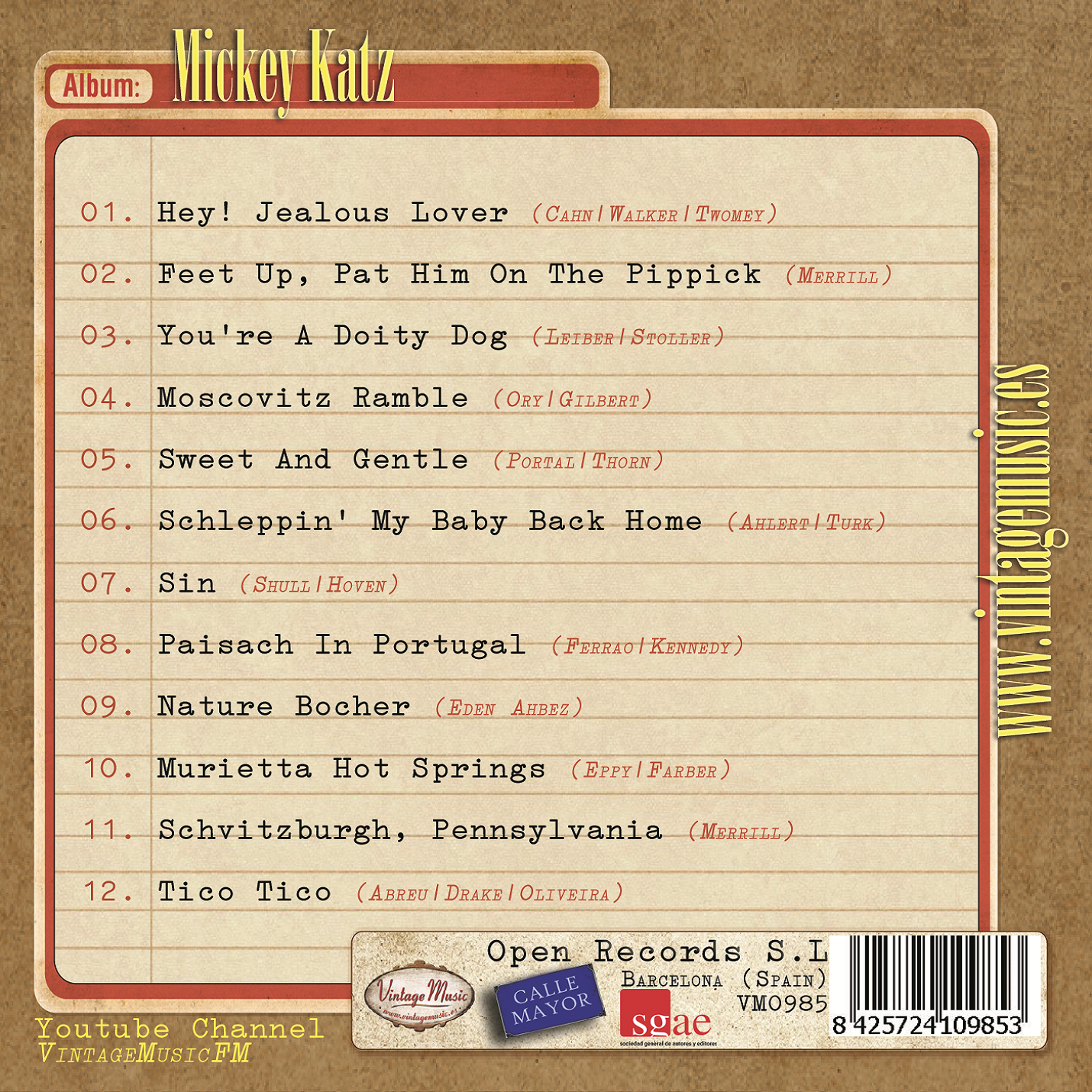 Mickey Katz (Colección Vintage Music)