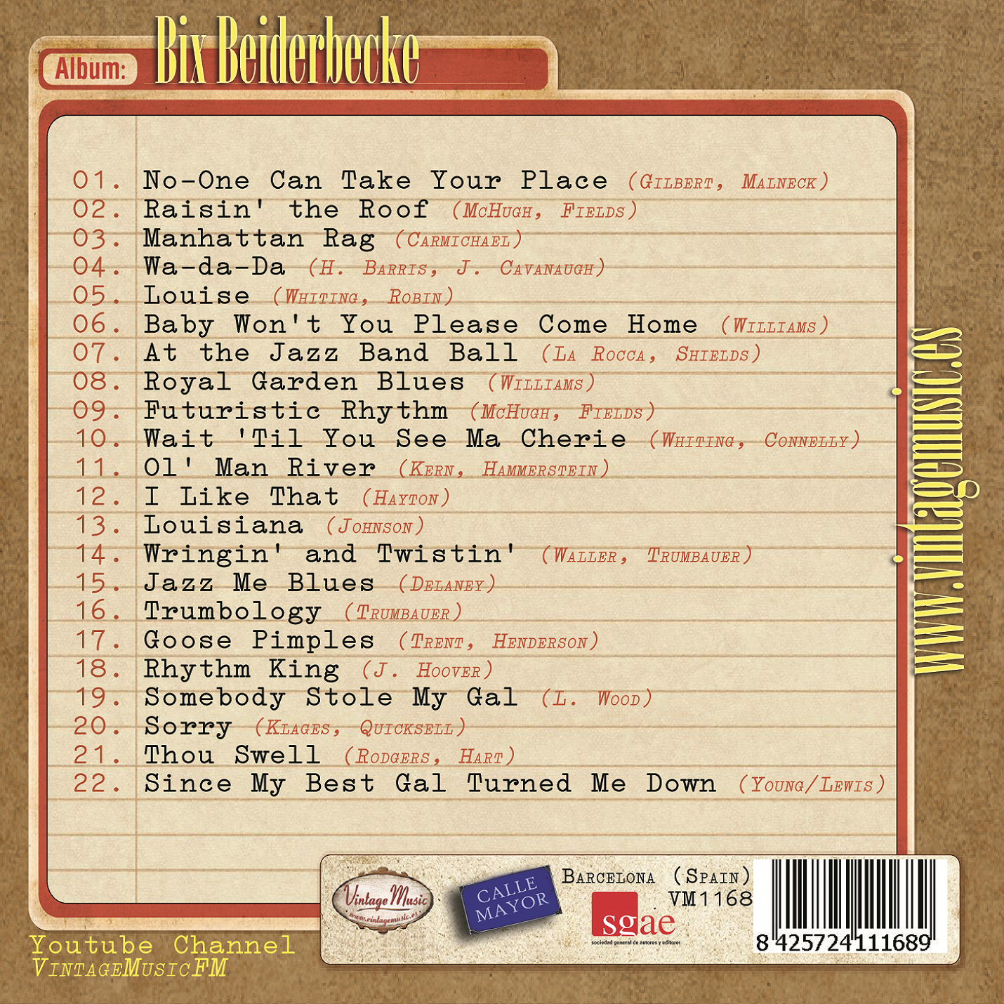Bix Beiderbecke (Colección Vintage Music)