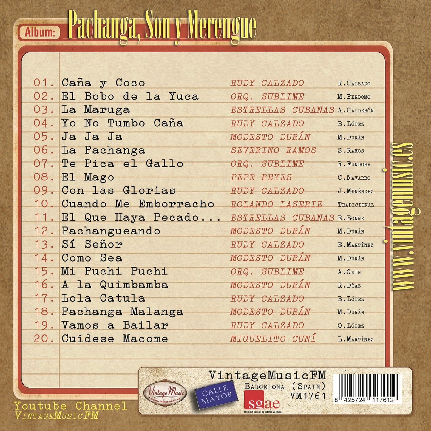 Pachanga, Son Montuno y Merengue (Colección Perlas Cubanas)