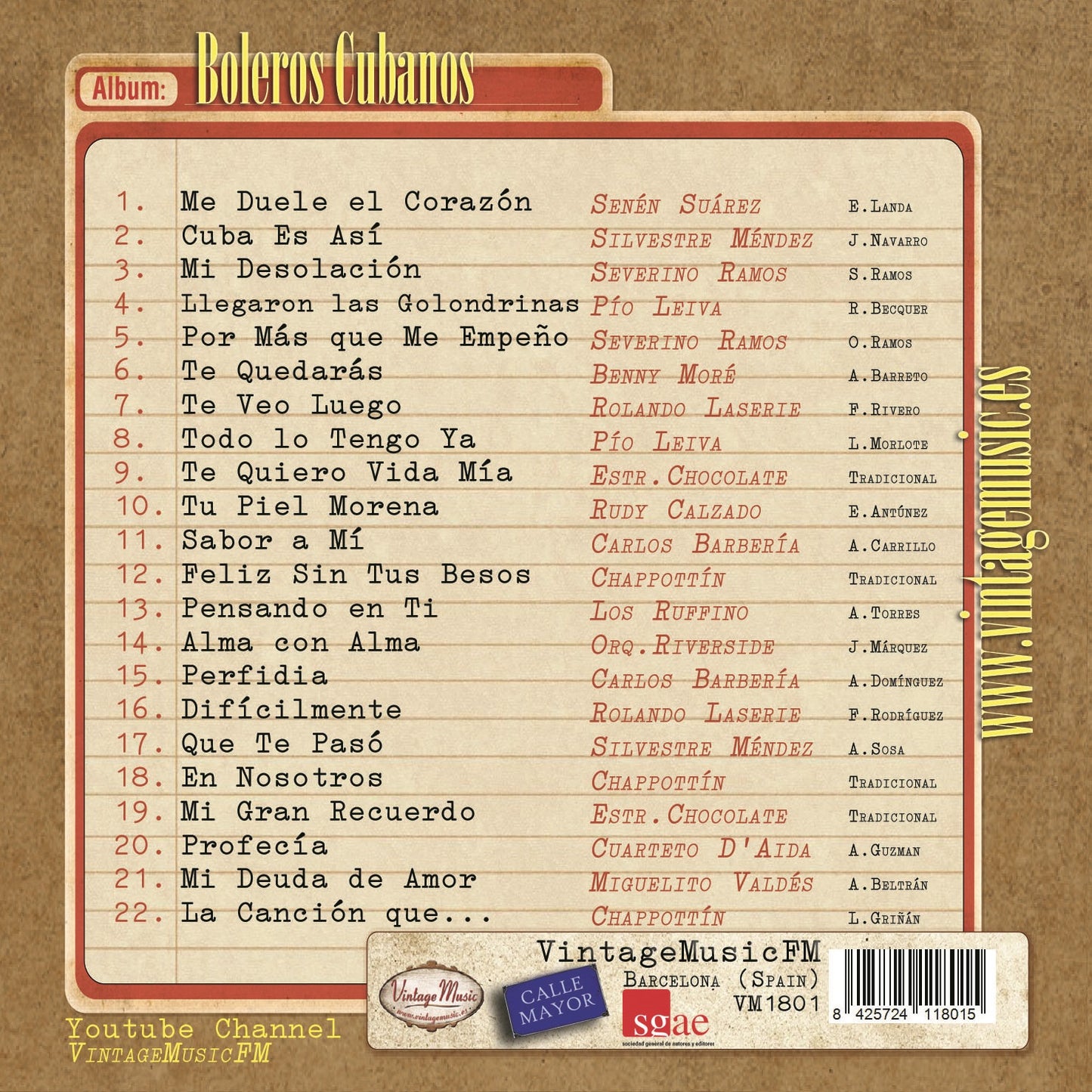 Boleros Cubanos (Colección Perlas Cubanas)