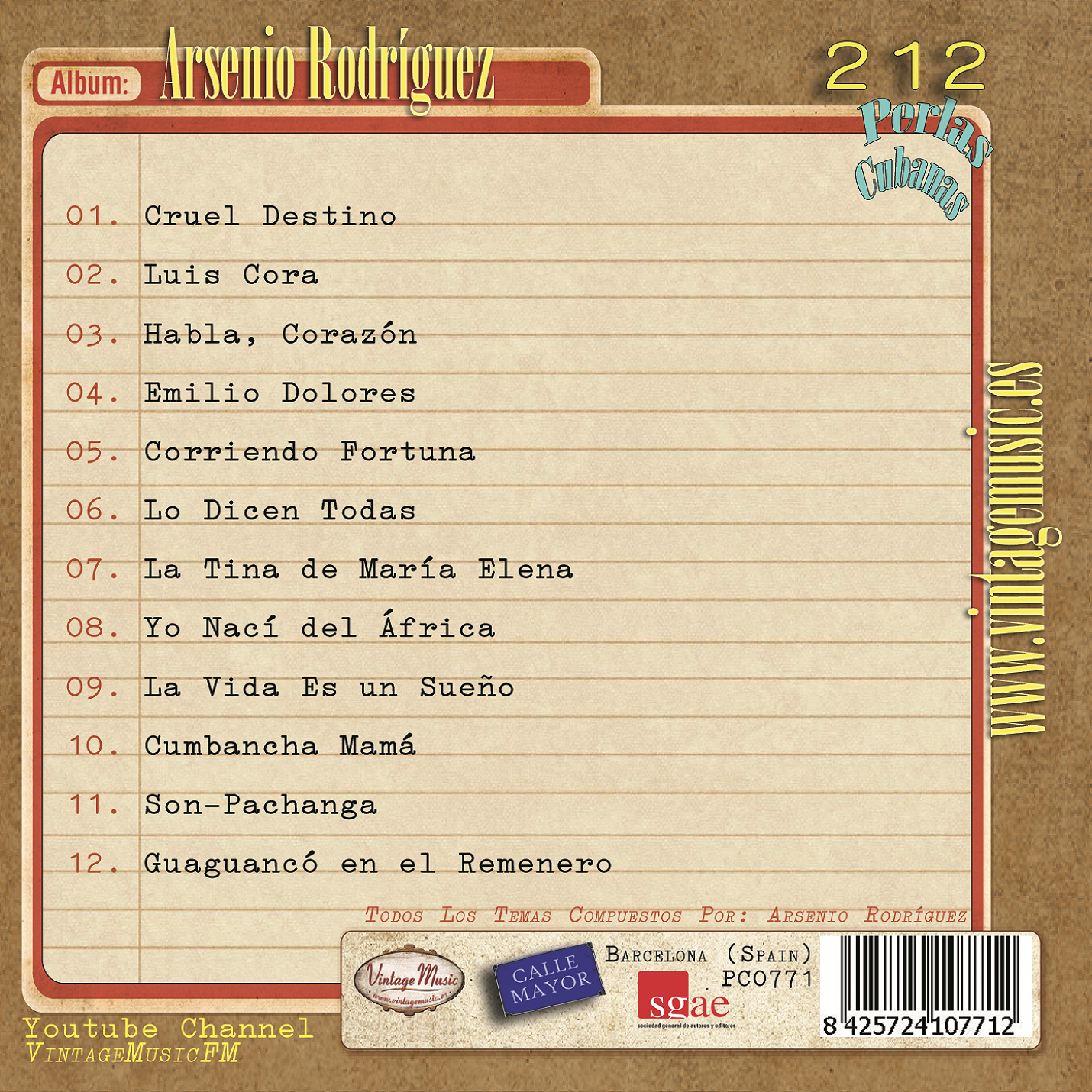 Arsenio Rodríguez (Colección Perlas Cubanas - #212)