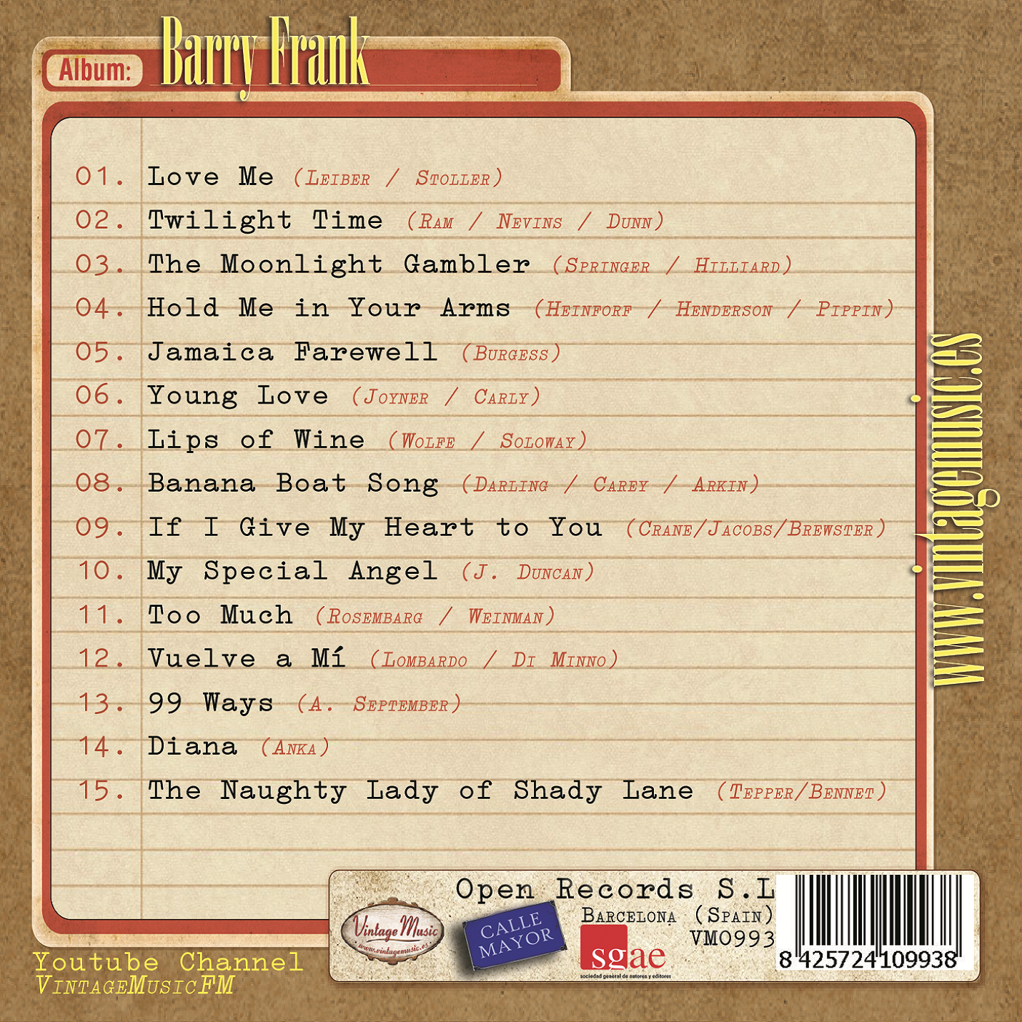 Barry Frank (Colección Vintage Music)