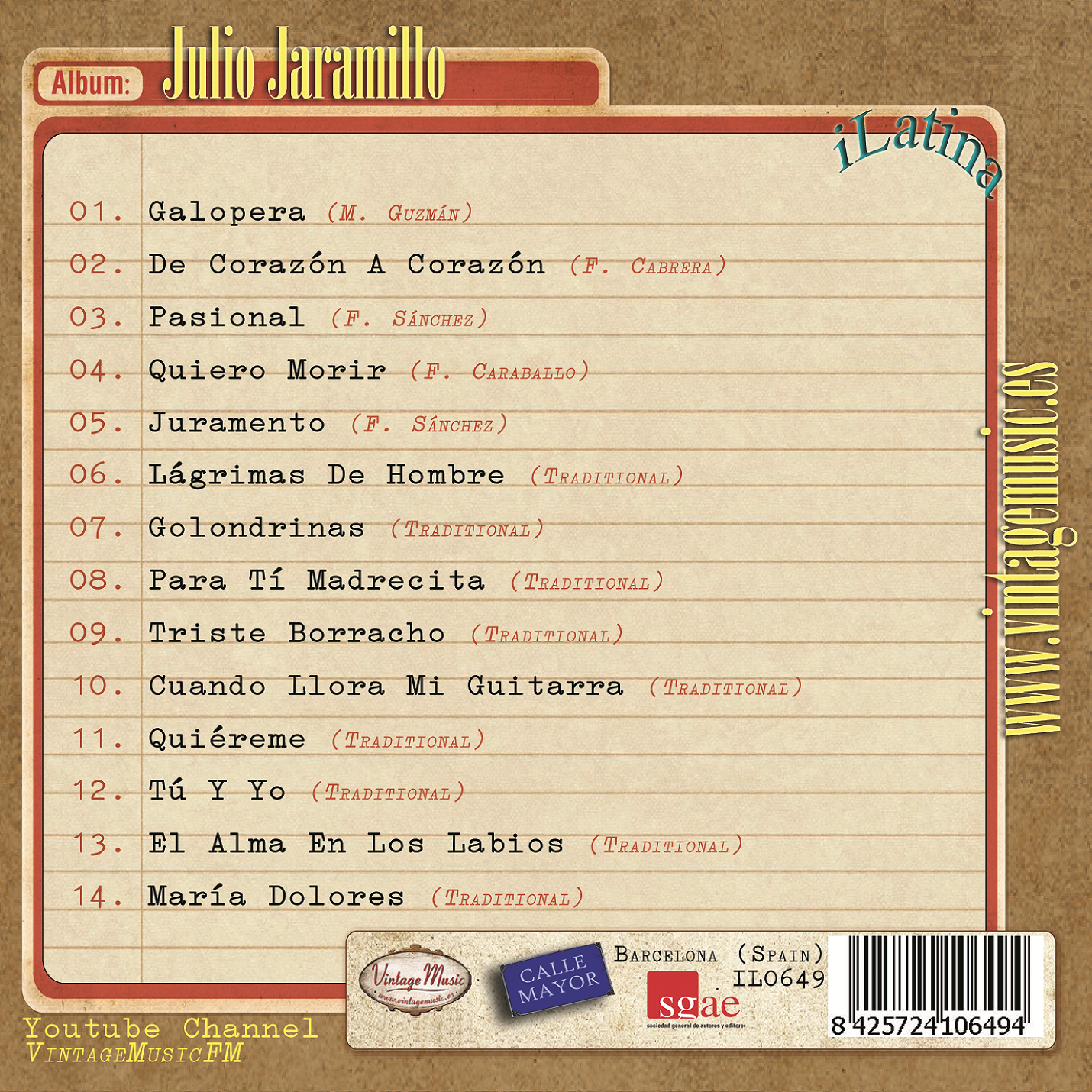 Julio Jaramillo (Colección iLatina)