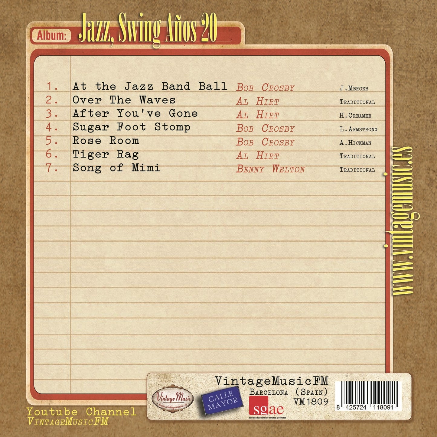 Jazz Swing, Años 20 (Colección Vintage Music)