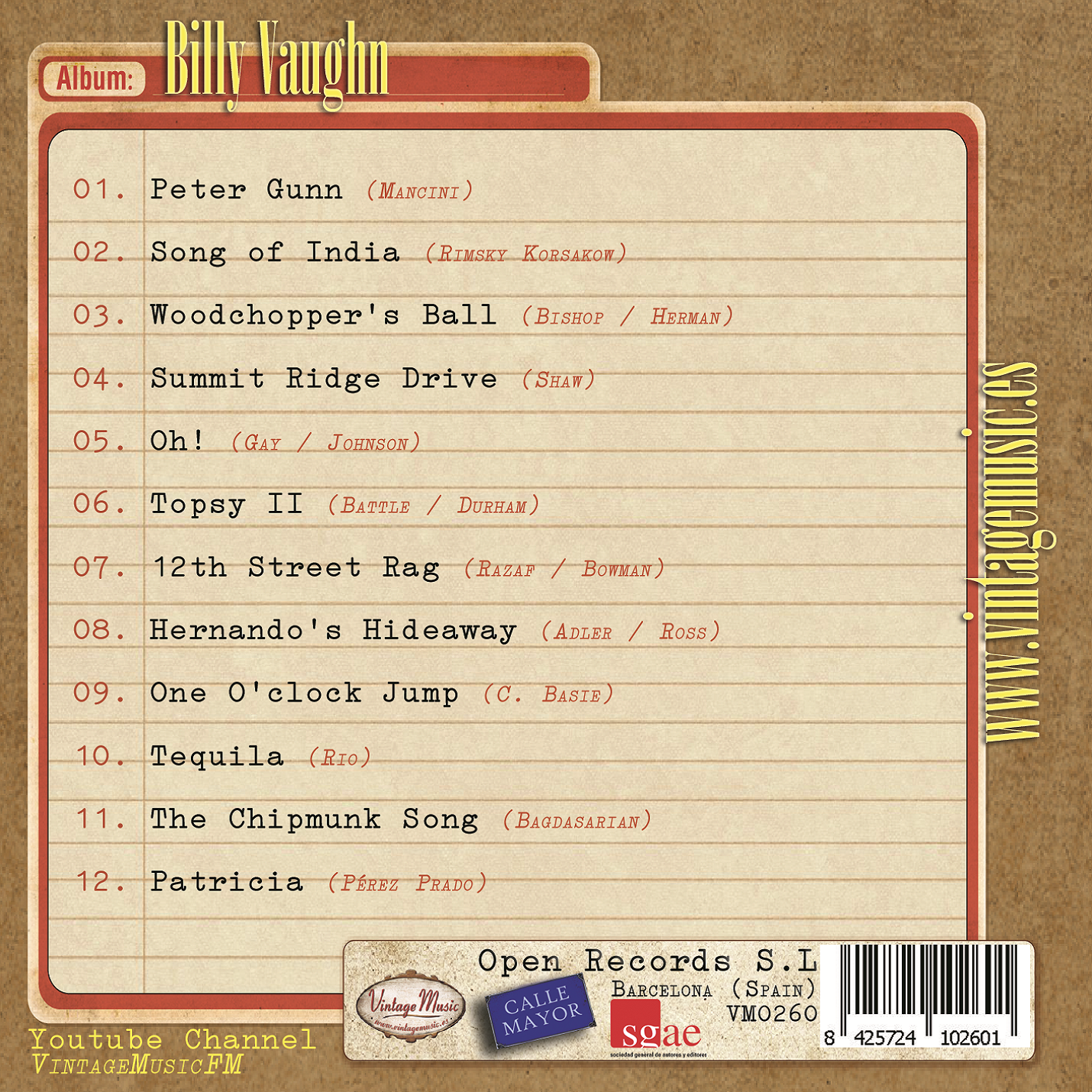 Billy Vaughn (Colección Vintage Music)