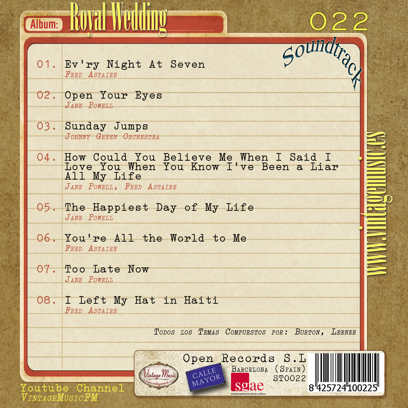 Royal Wedding (Colección Soundtrack - #22)