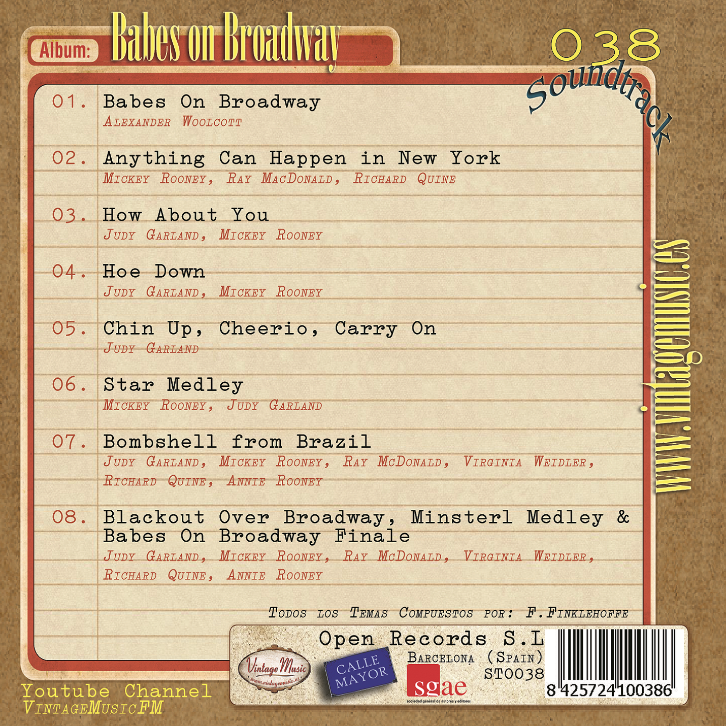 Babes On Broadway (Colección Soundtrack - #38)