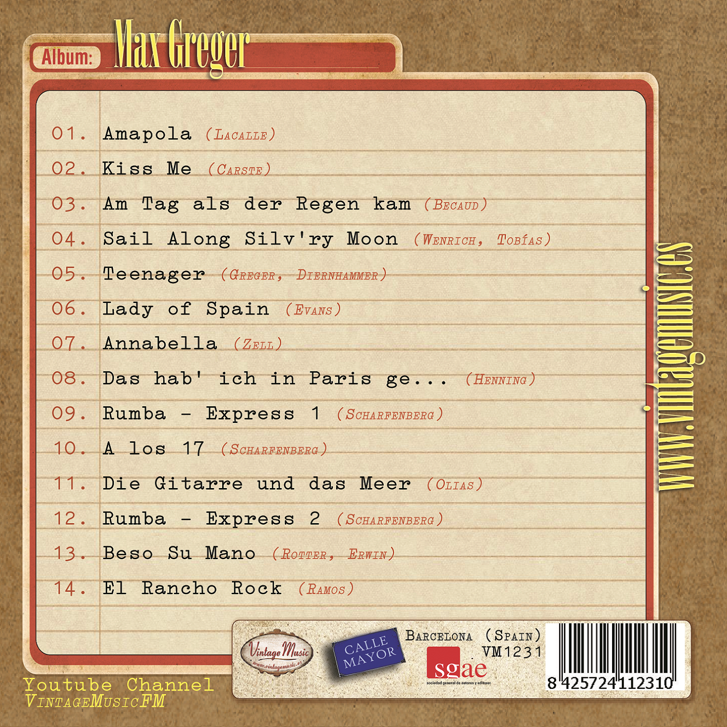 Max Greger (Colección Vintage Music)