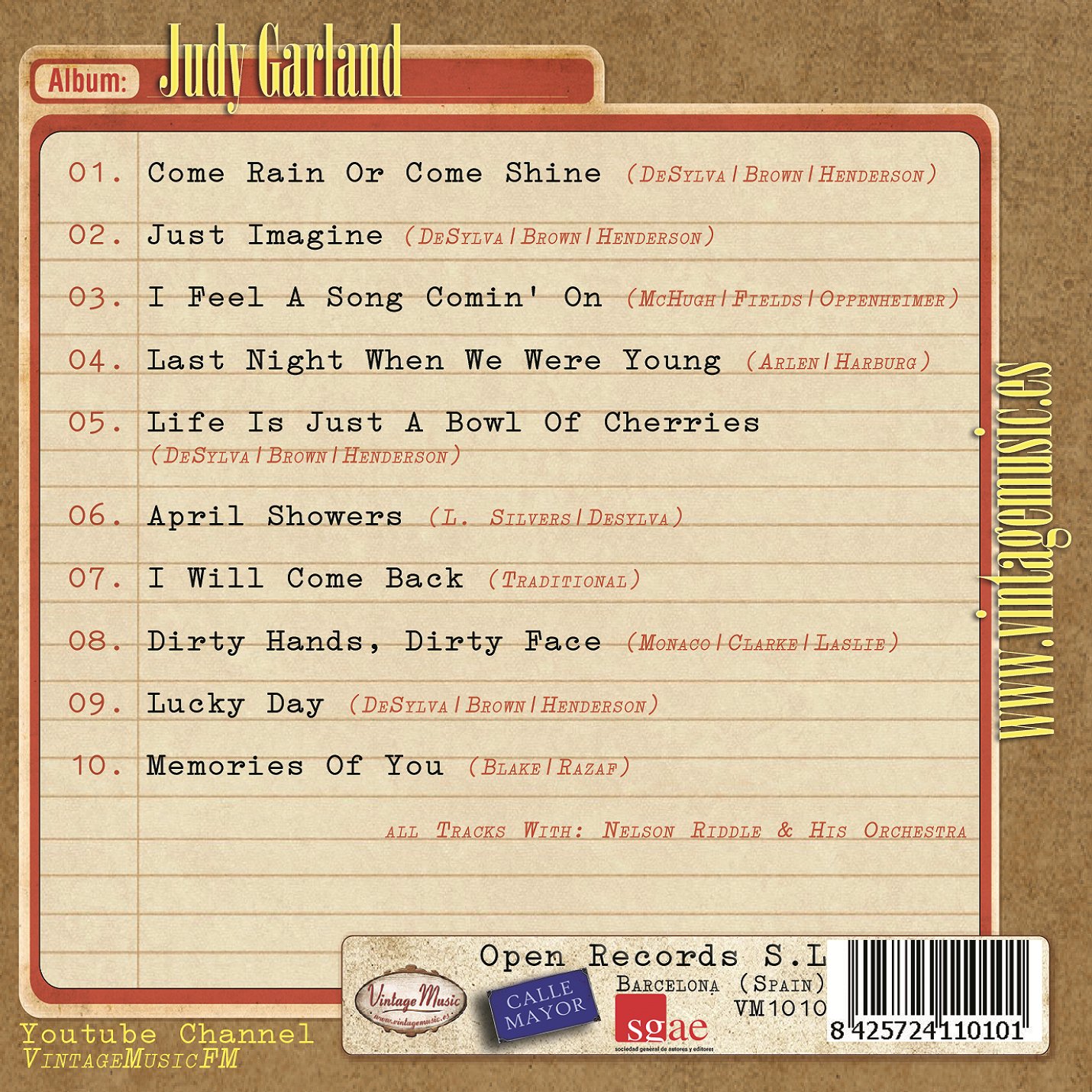 Judy Garland (Colección Vintage Music)