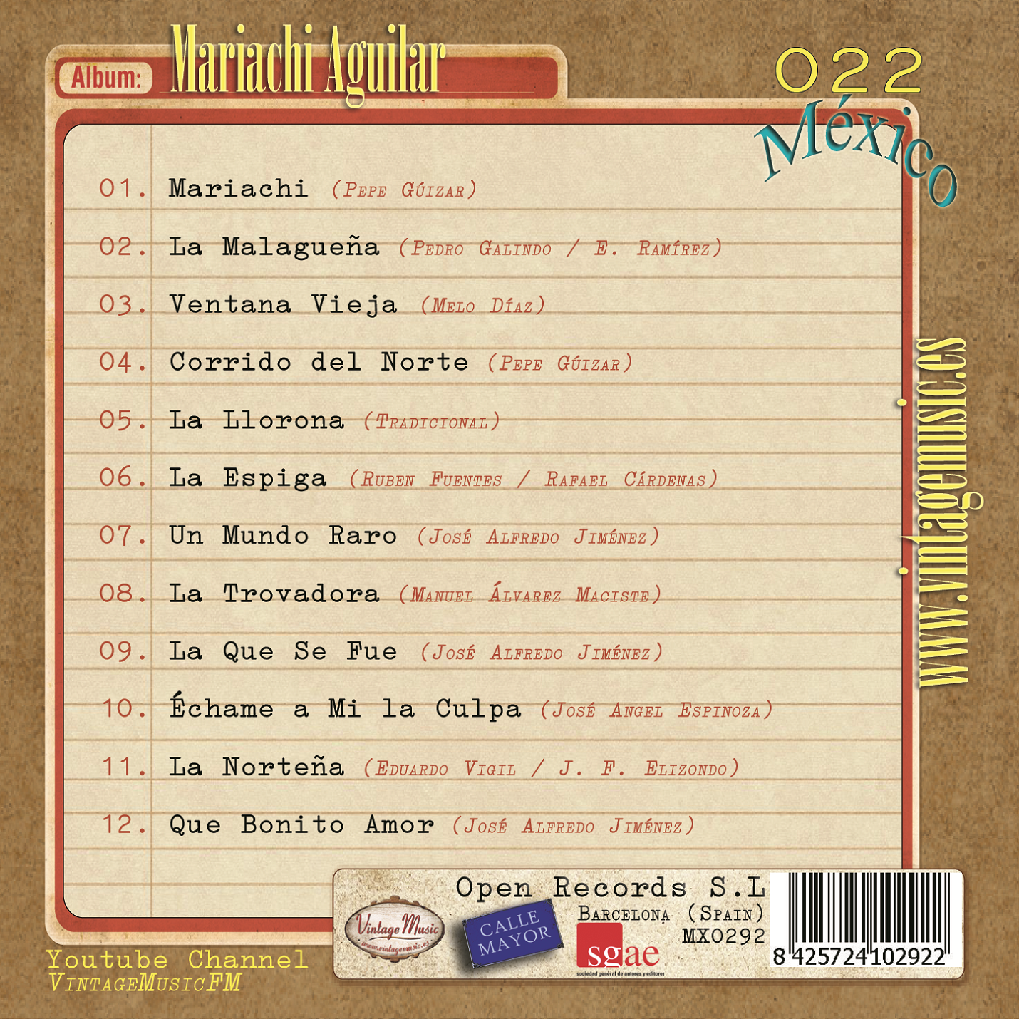Mariachi Aguilar (Colección México - #22)