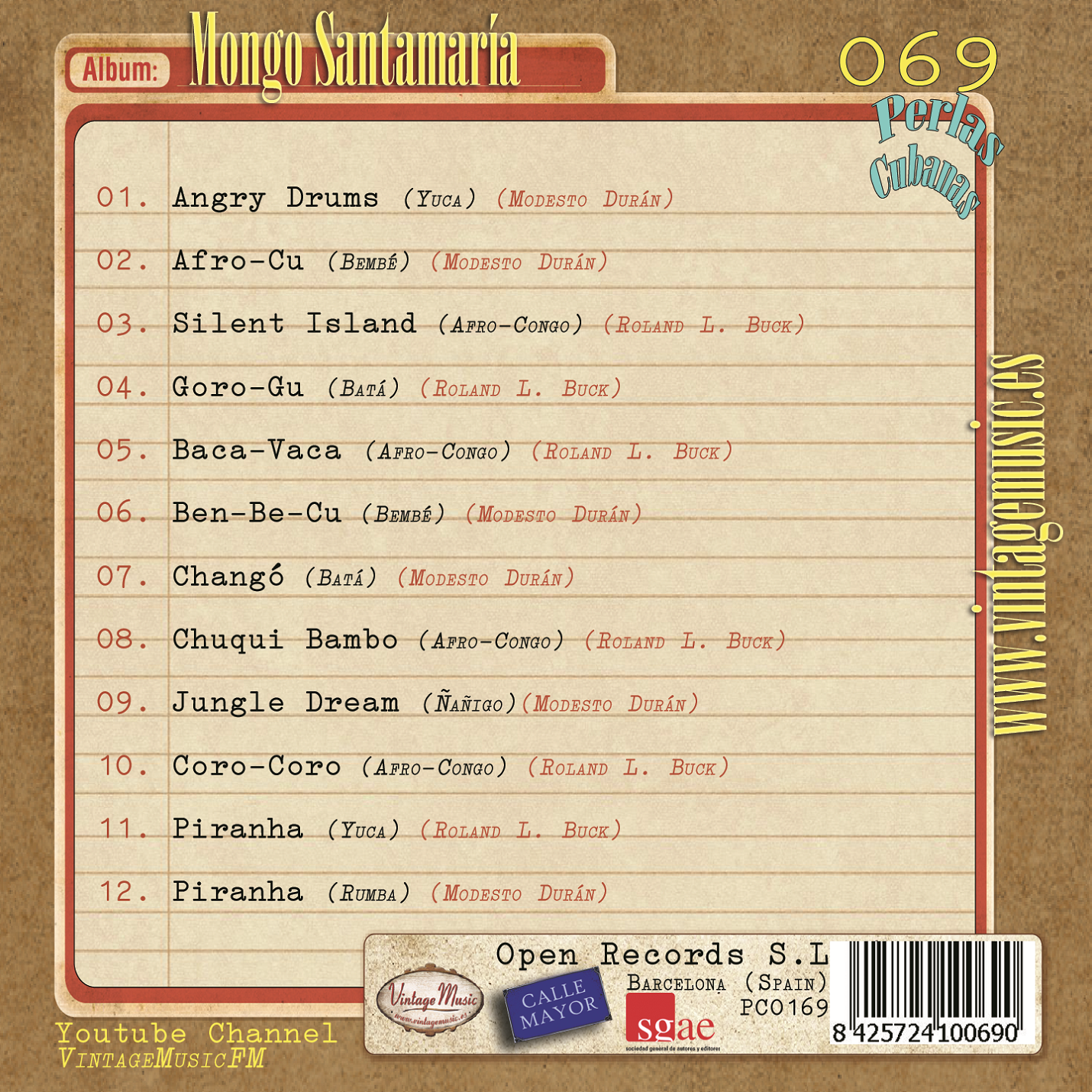 Mongo Santamaría (Colección Perlas Cubanas - #69)