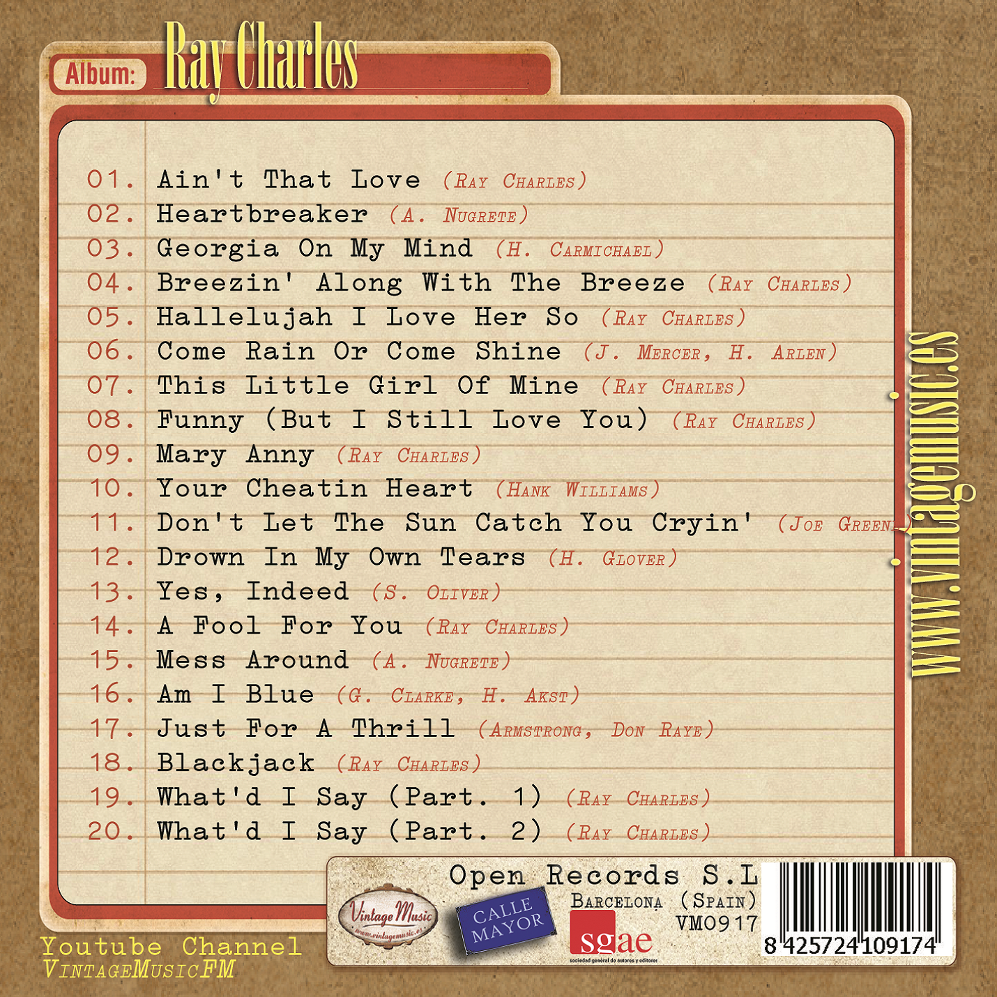Ray Charles (Colección Vintage Music)
