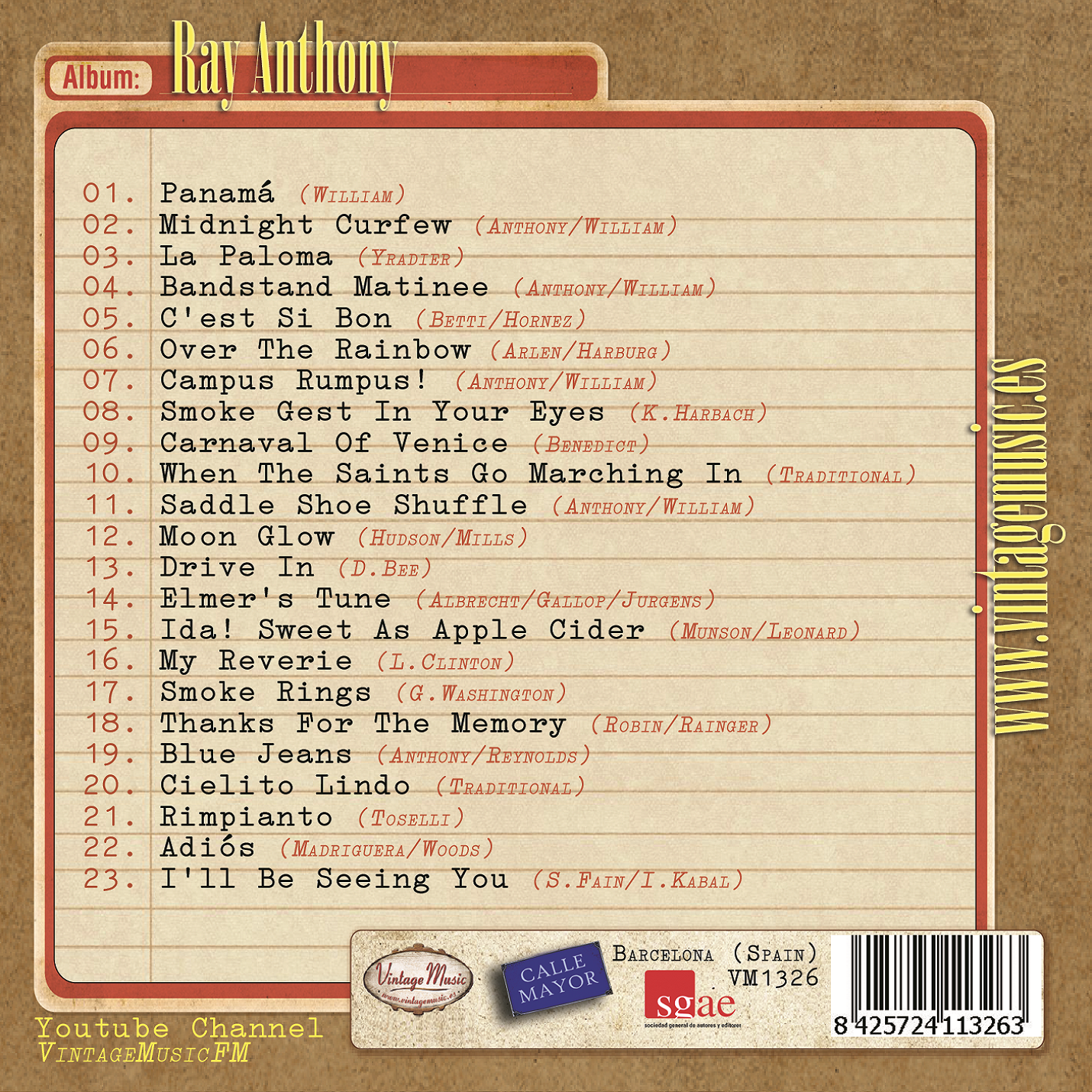 Ray Anthony (Colección Vintage Music)