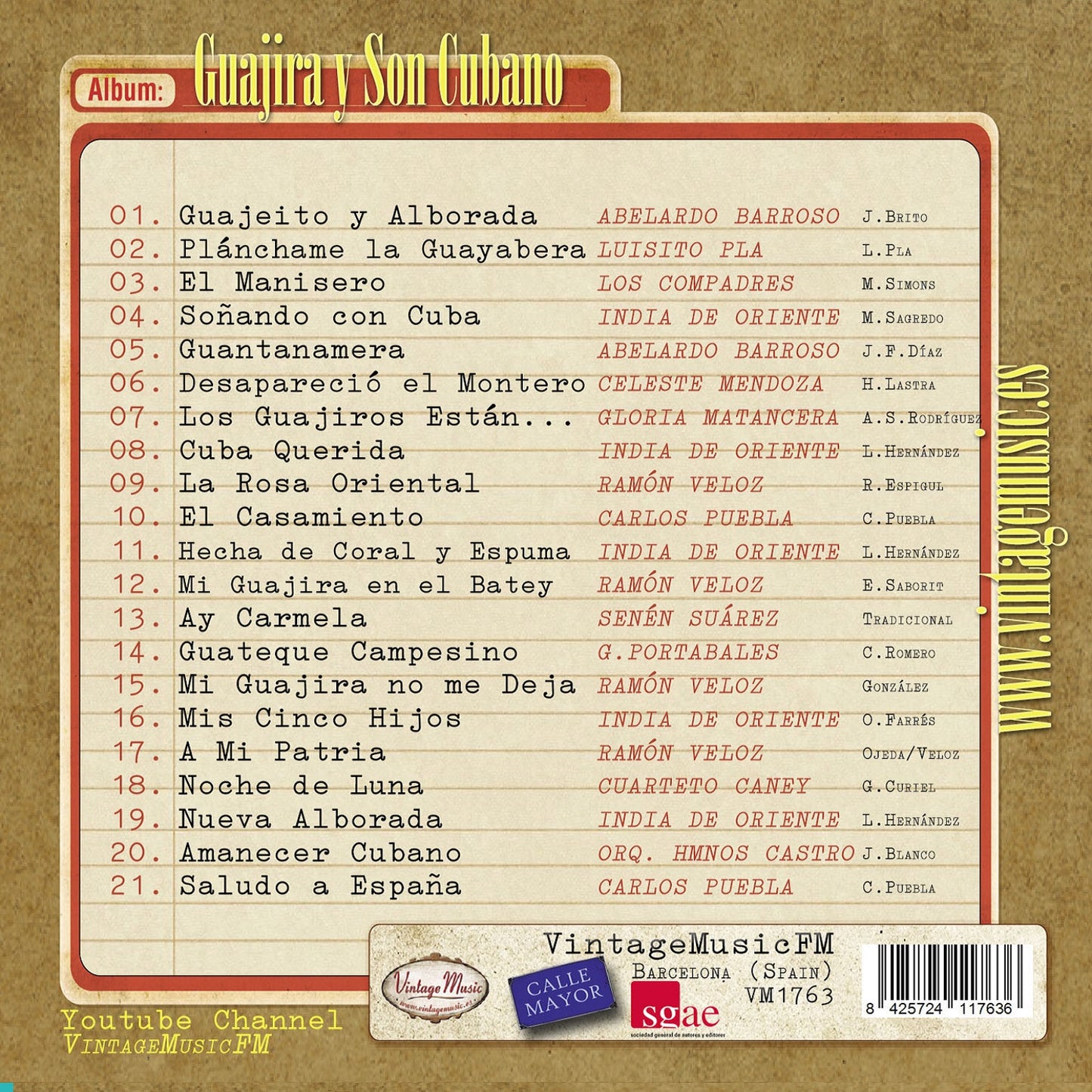 Guajira y Son Cubano (Colección Perlas Cubanas)