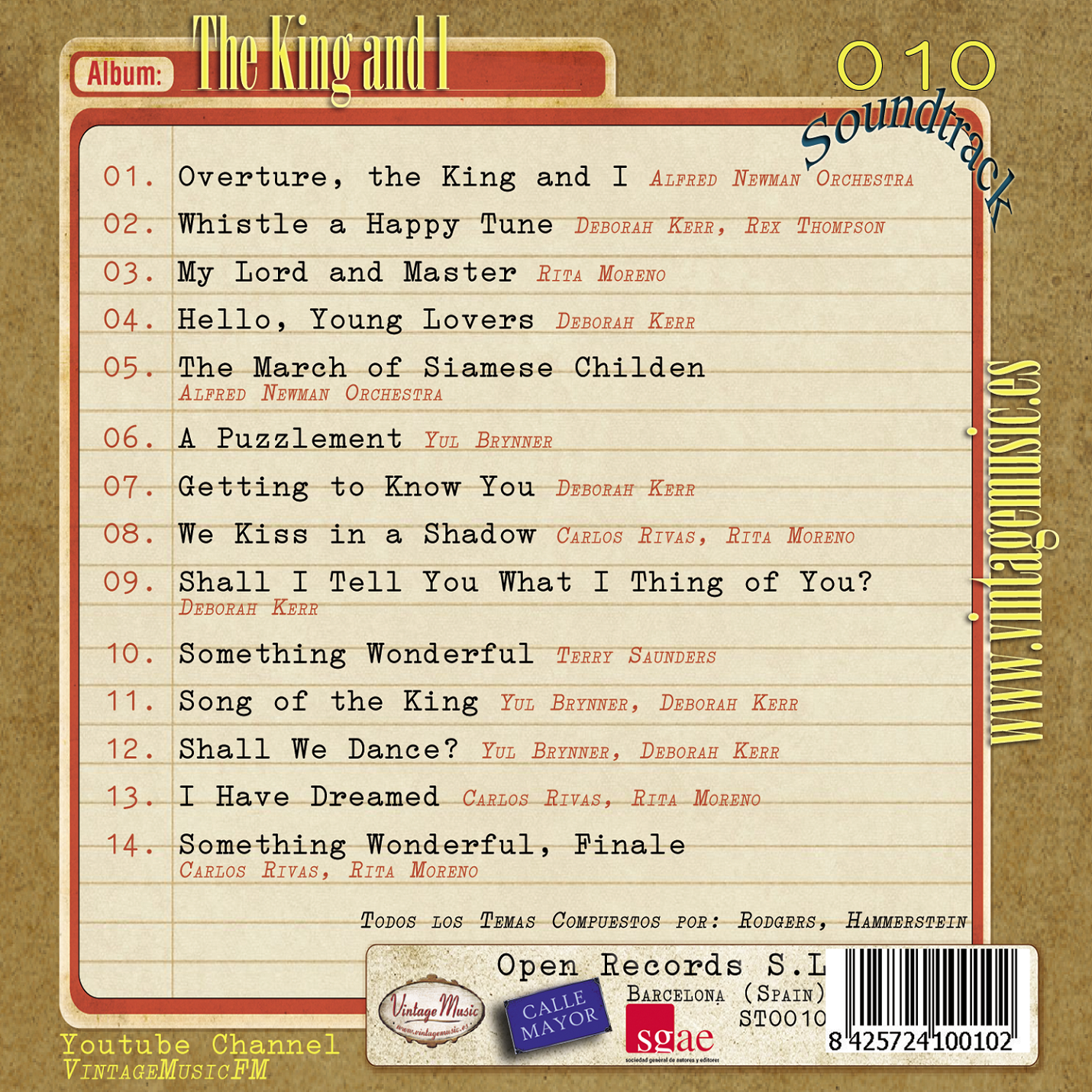 The King And I(Colección Soundtrack - #10)