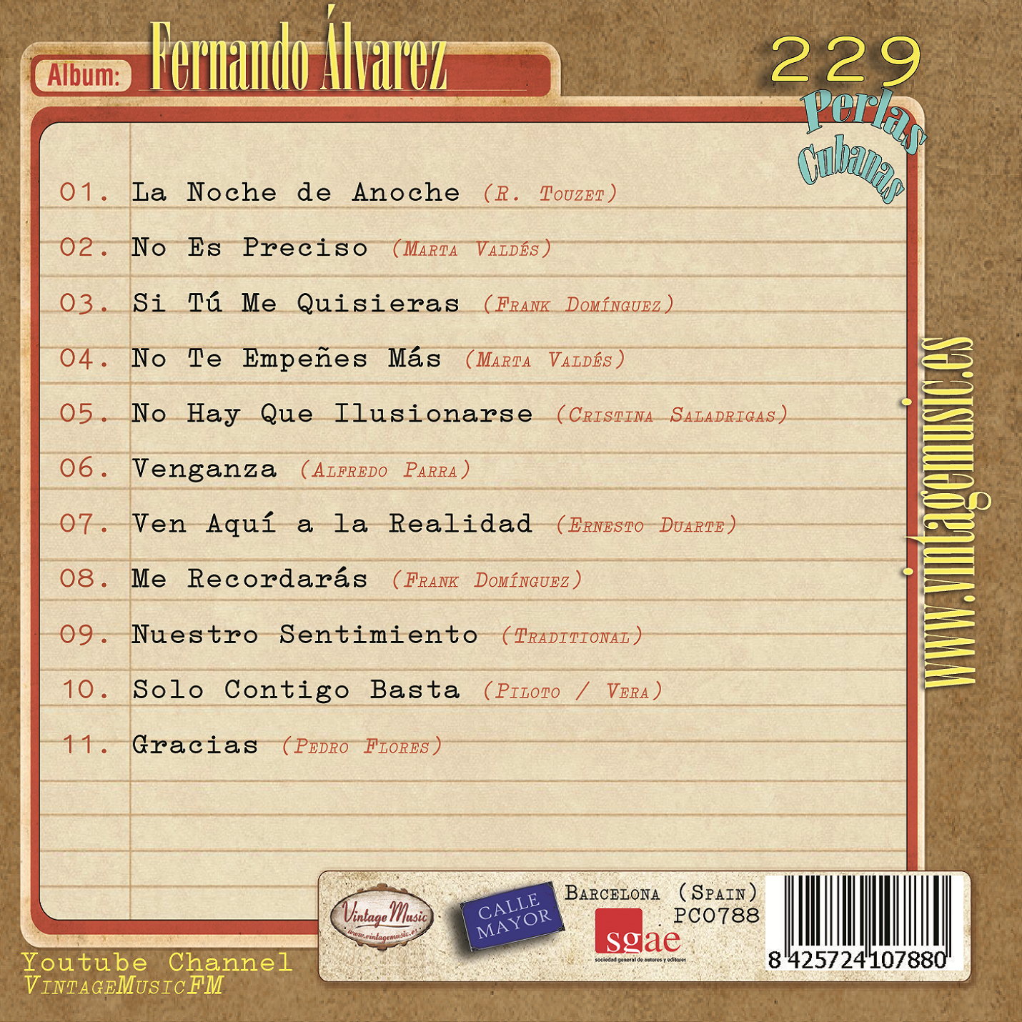 Fernando Álvarez (Colección Perlas Cubanas - #229)