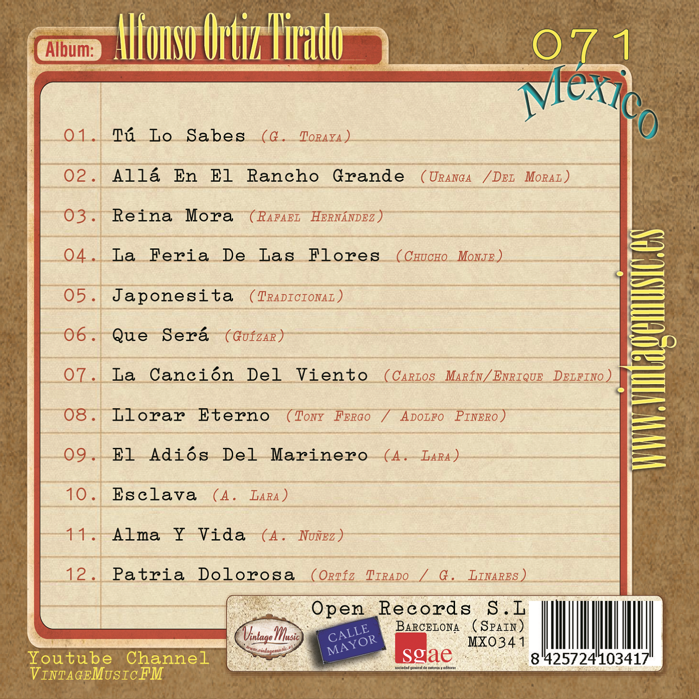 Alfonso Ortiz Tirado (Colección México - #71)