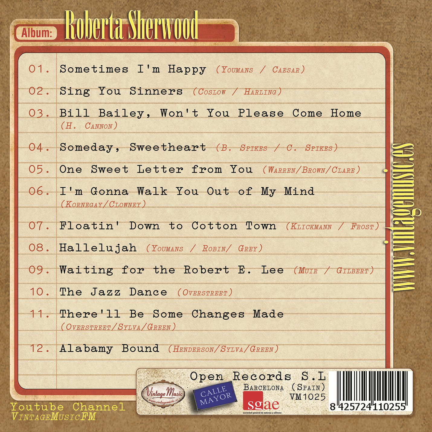 Roberta Sherwood (Colección Vintage Music)