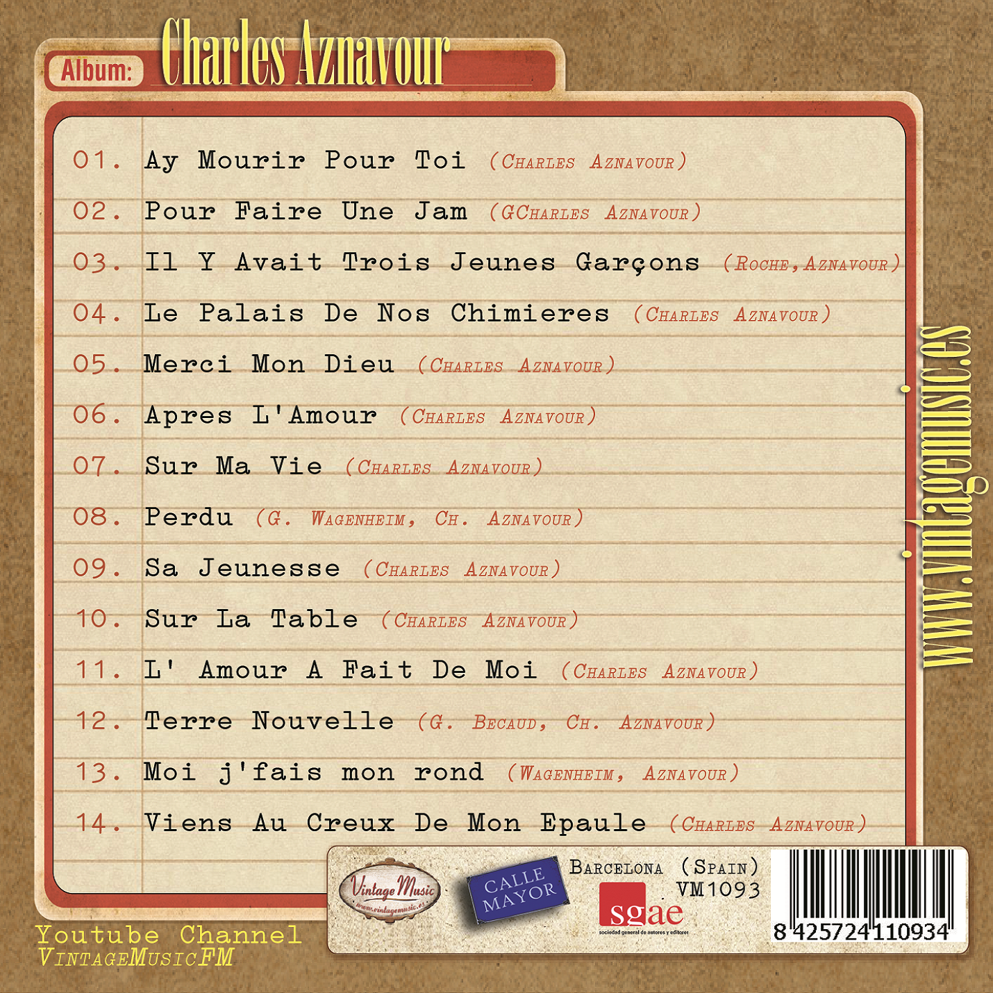 Charles Aznavour (Colección Vintage Music)