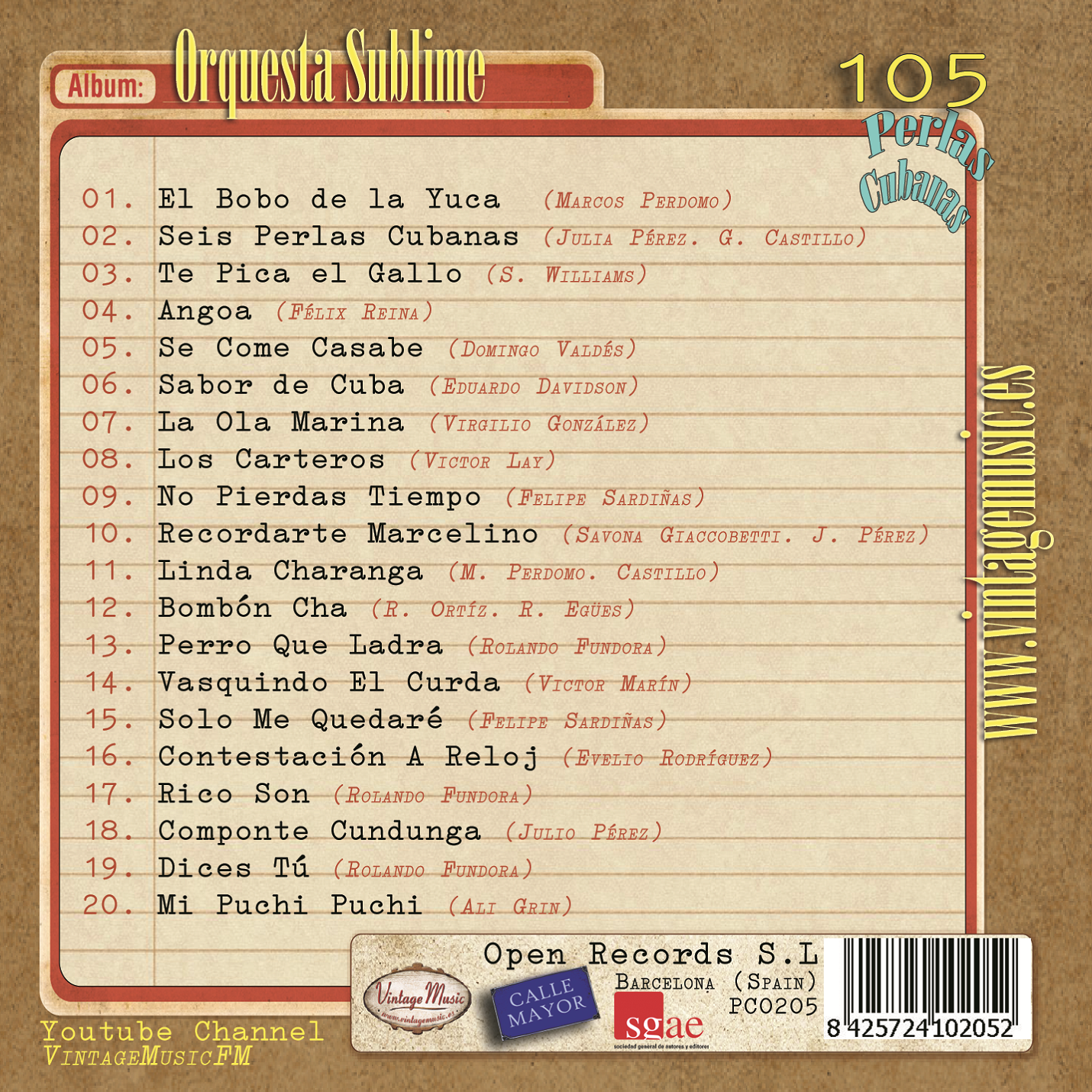 Orquesta Sublime (Colección Perlas Cubanas - #105)