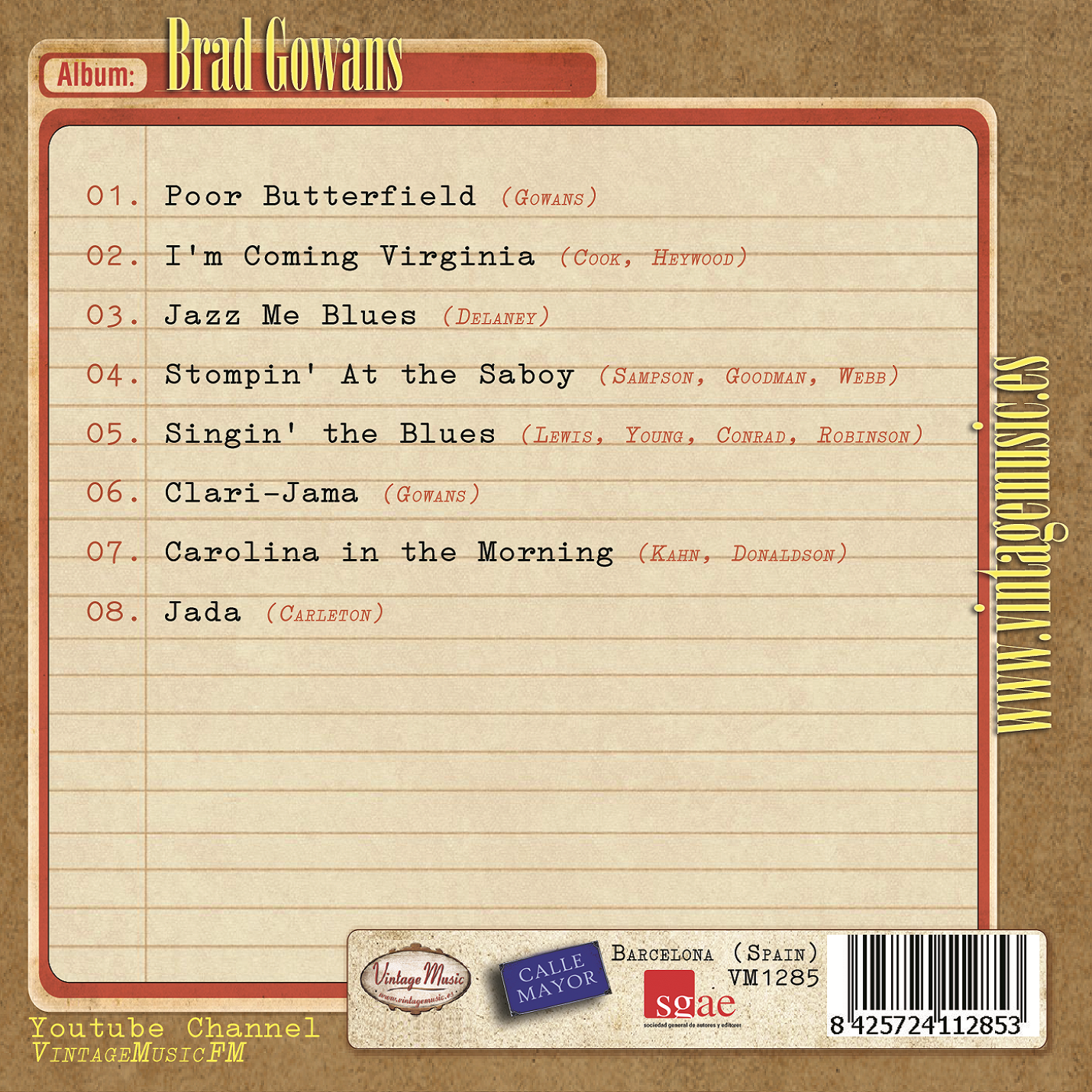 Brad Gowans (Colección Vintage Music)