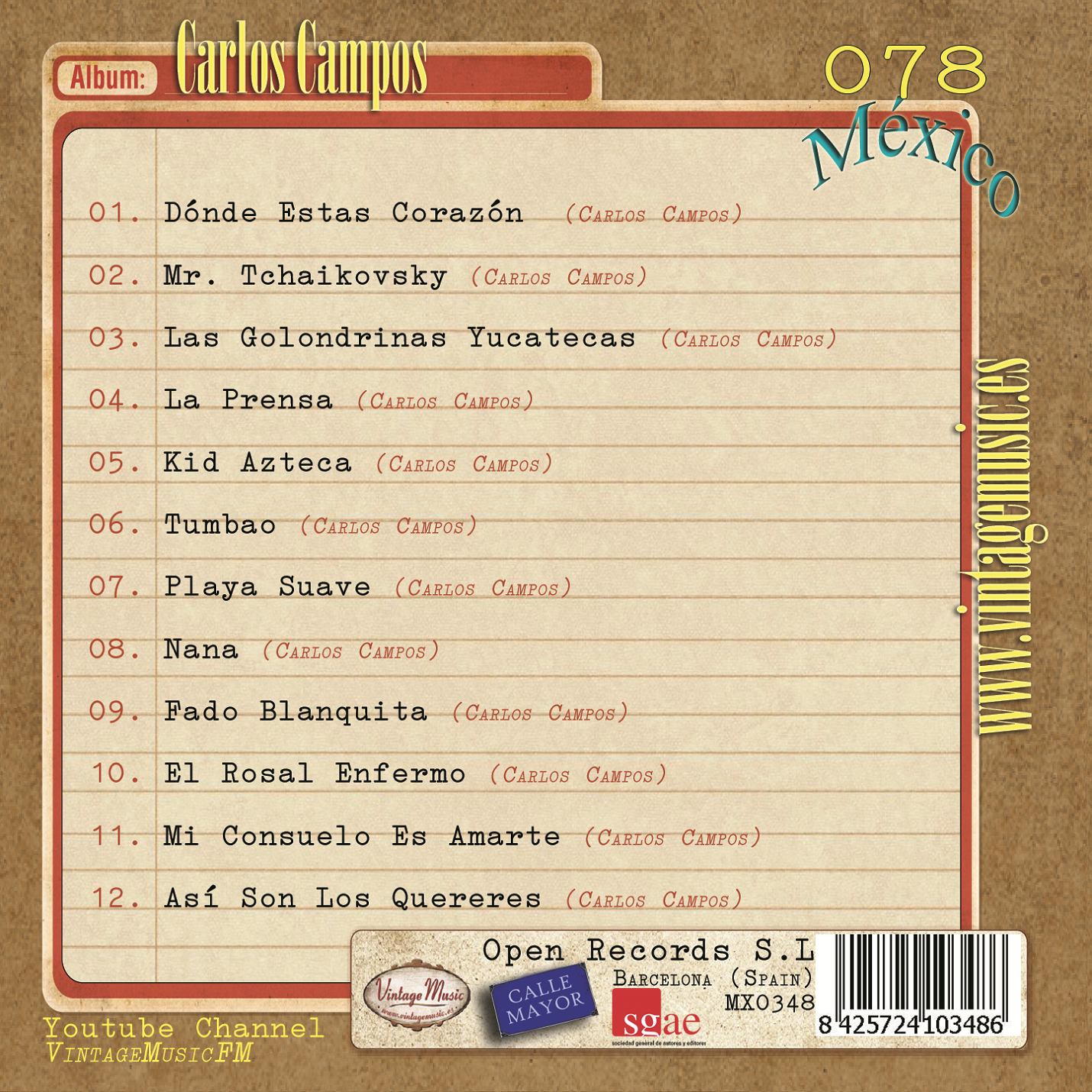 Carlos Campos (Colección México - #78)