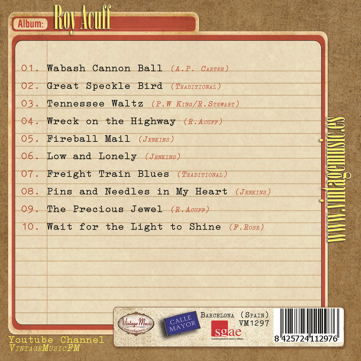 Roy Acuff (Colección Vintage Music)
