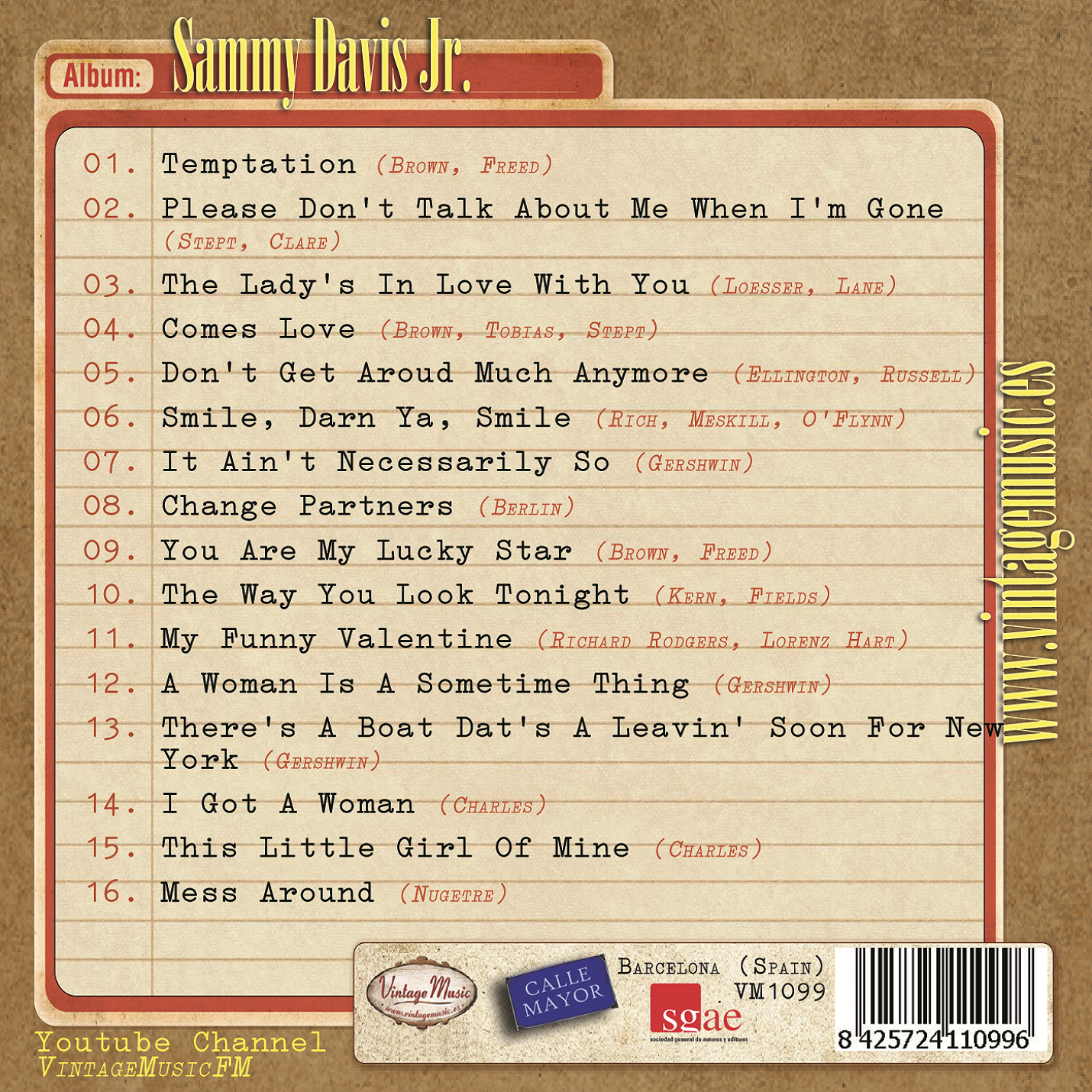Sammy Davis Jr (Colección Vintage Music)