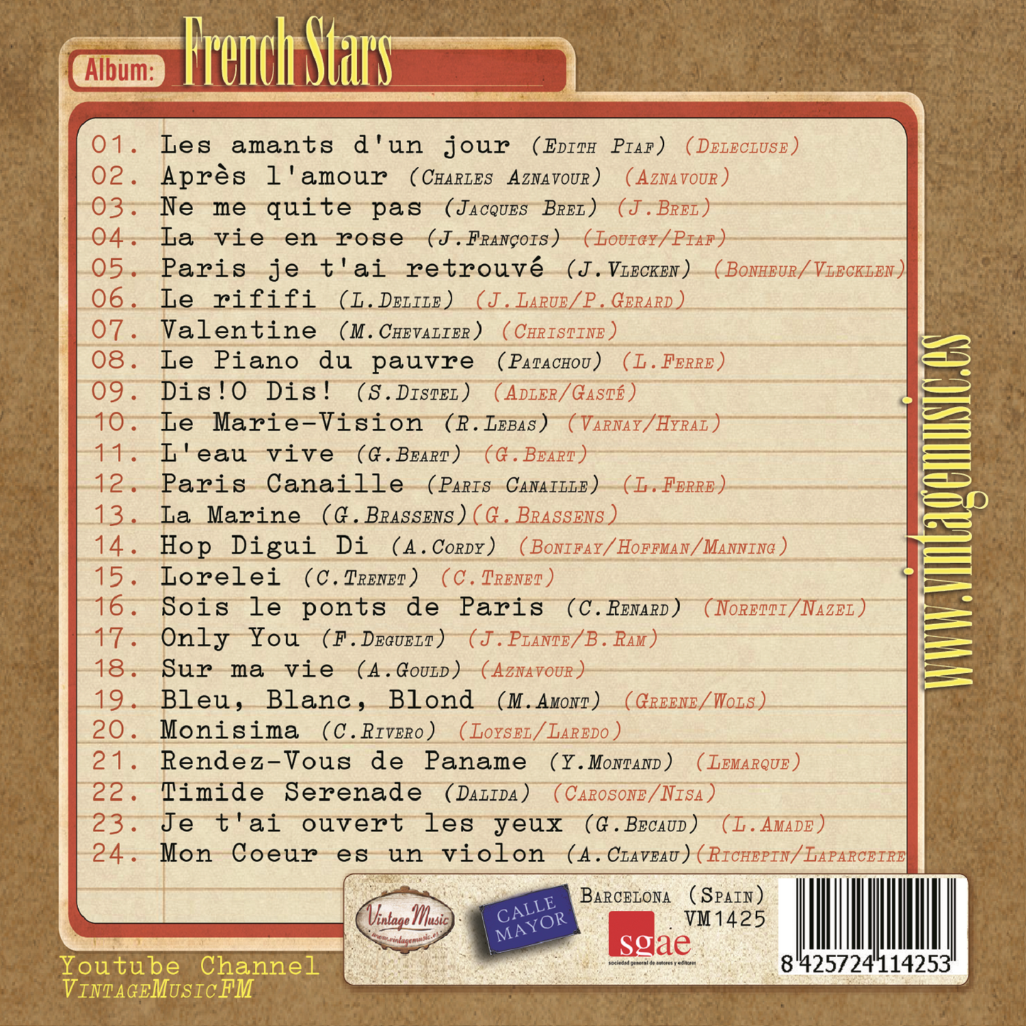 French Stars (Colección Vintage Music)