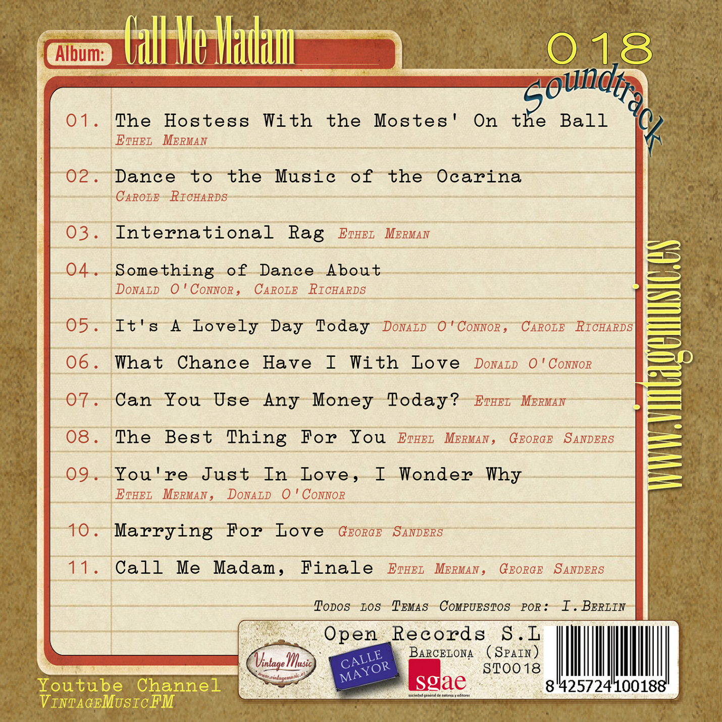 Call Me Madam (Colección Soundtrack - #18)