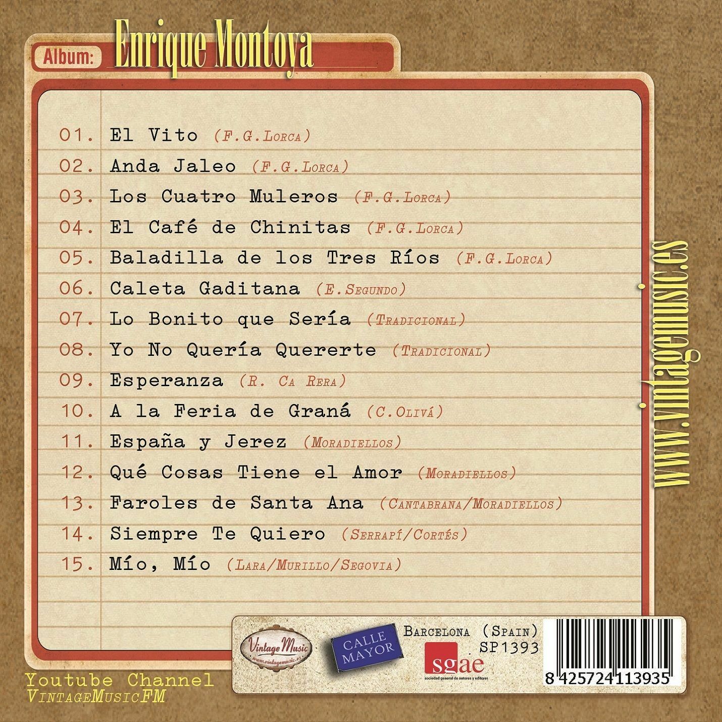 Enrique Montoya (Colección Española - #36)