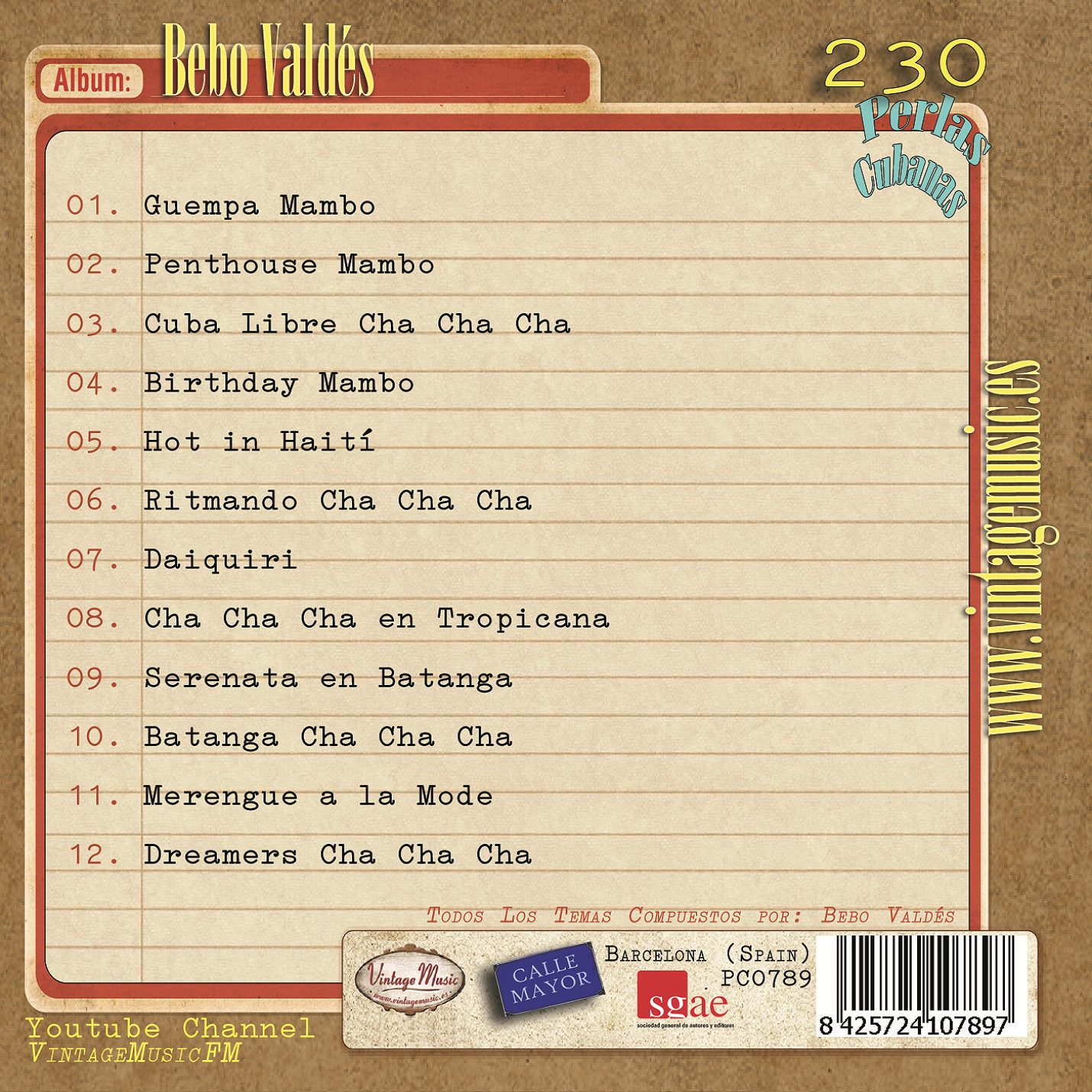 Bebo Valdés (Colección Perlas Cubanas - #230)