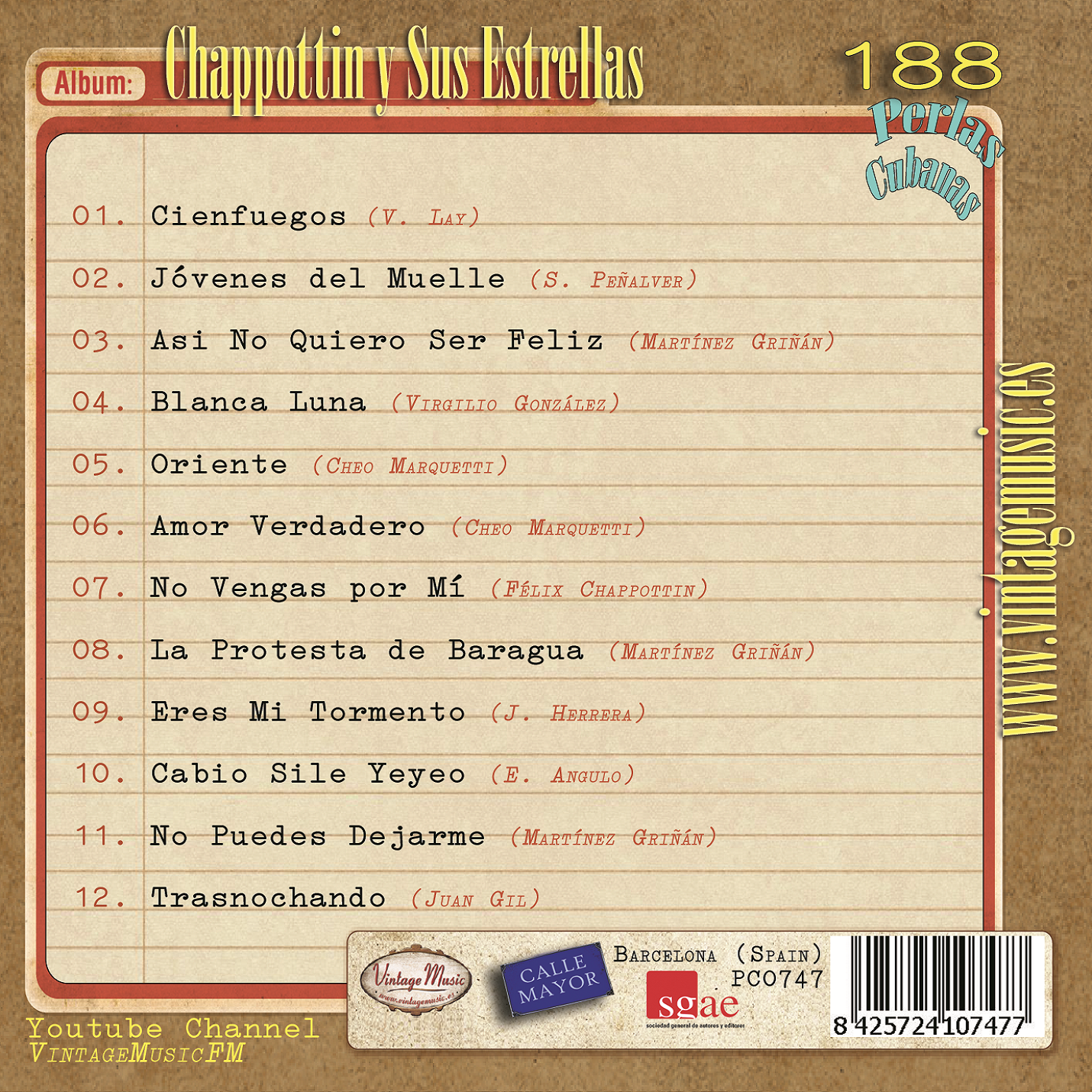 Chappottin y Sus Estrellas (Colección Perlas Cubanas - #188)