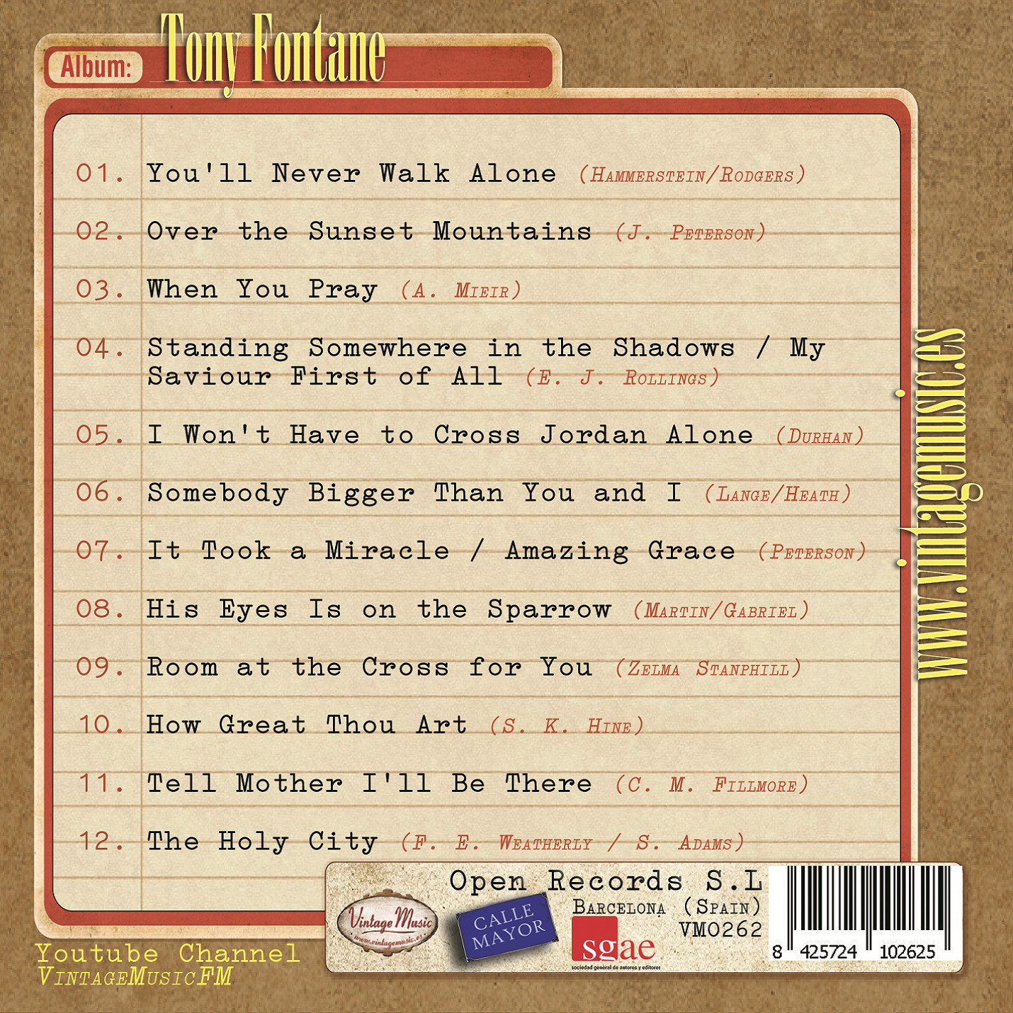 Tony Fontane (Colección Vintage Music)