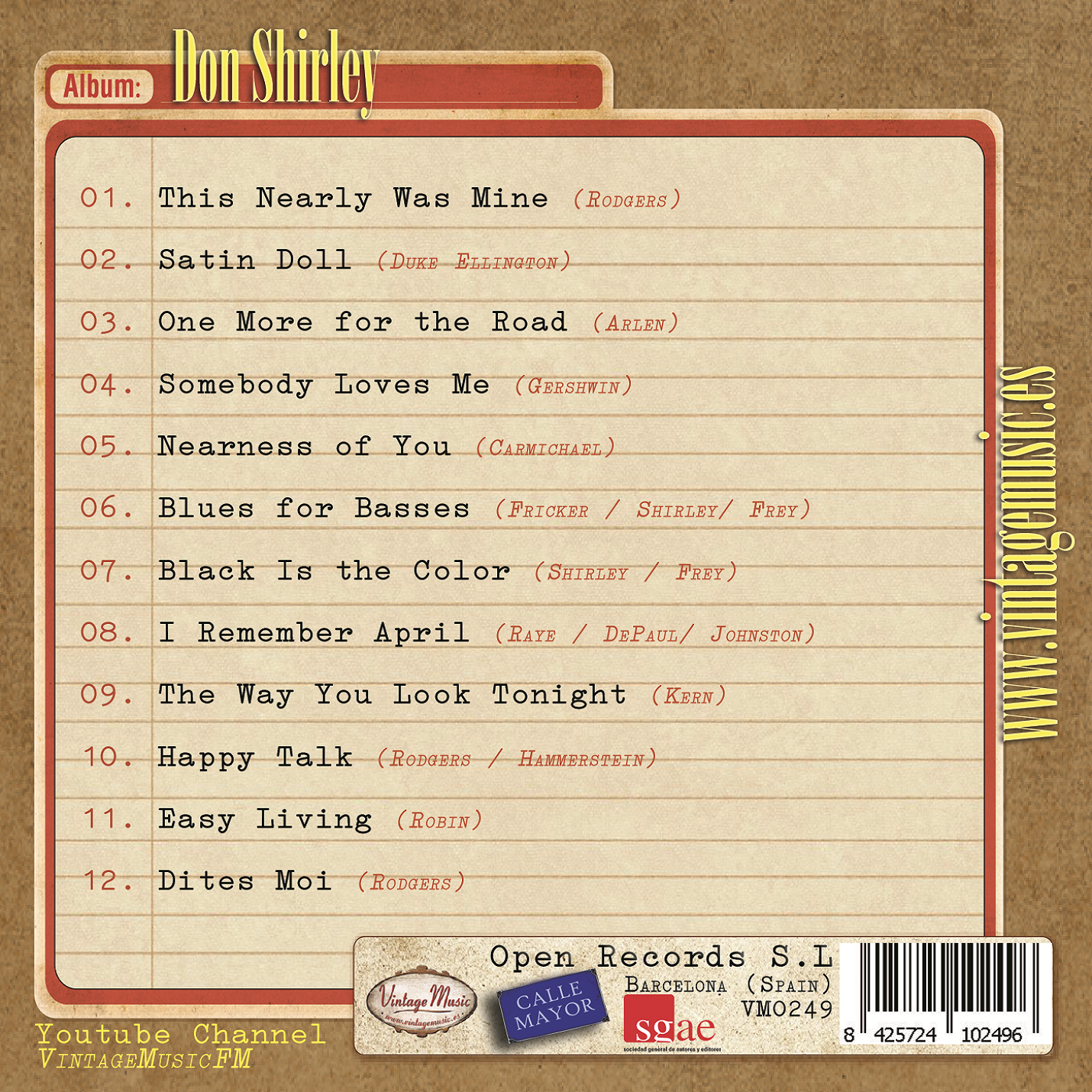Don Shirley (Colección Vintage Music)