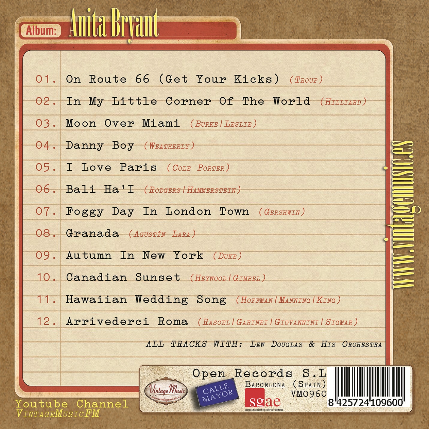 Anita Bryant (Colección Vintage Music)
