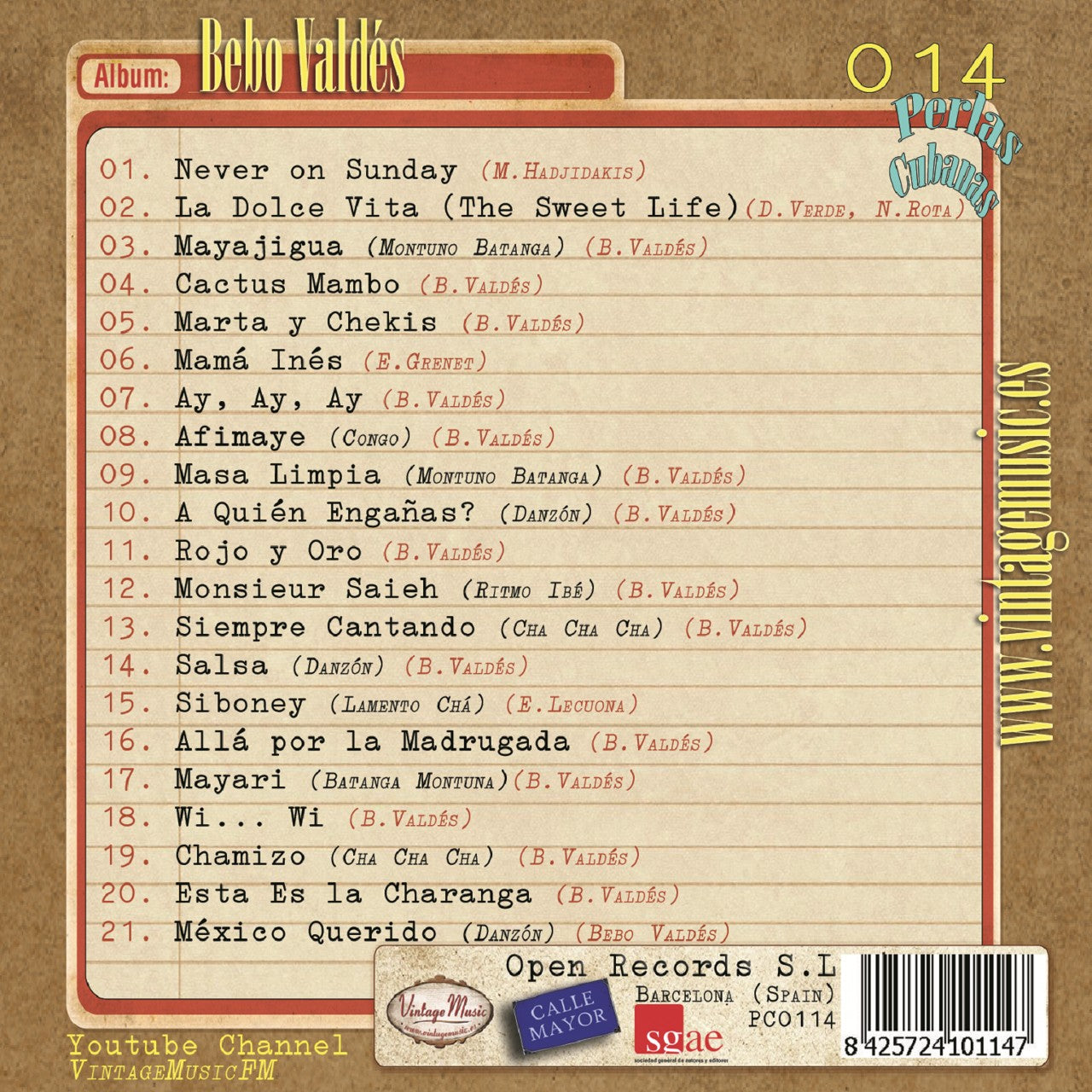 Bebo Valdés (Colección Perlas Cubanas - #14)
