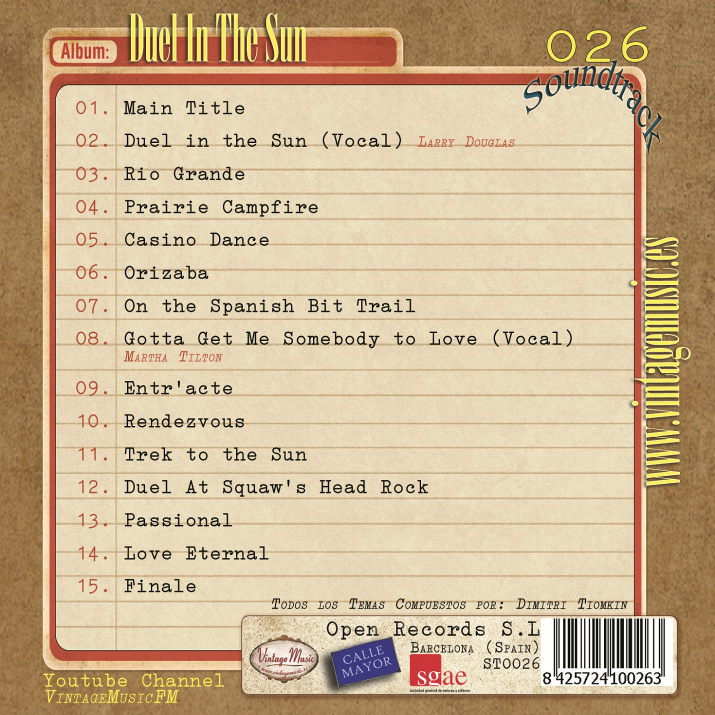 Duel In The Sun (Colección Soundtrack - #26)