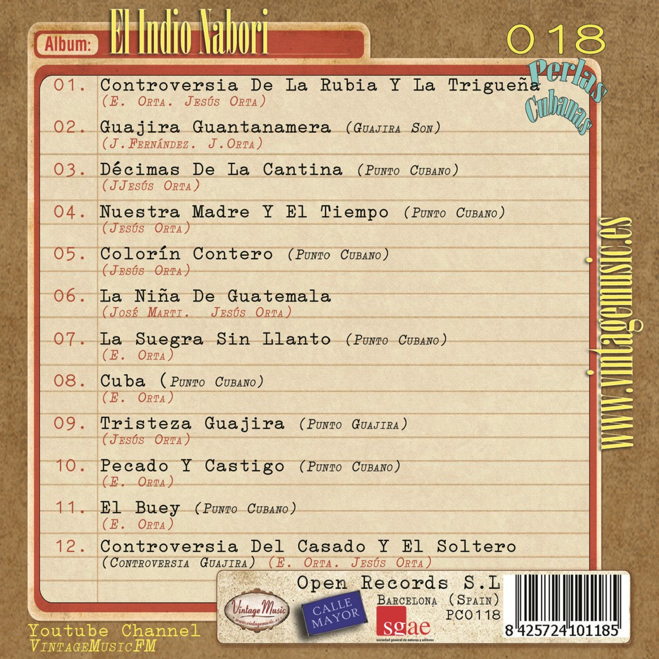 El Índio Nabori (Colección Perlas Cubanas - #18)