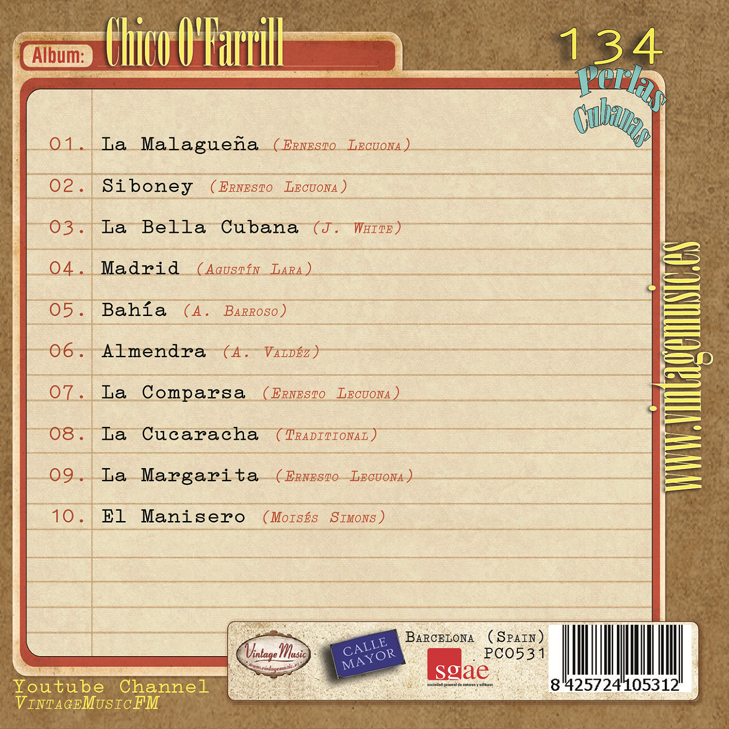 Chico O'Farrill (Colección Perlas Cubanas - #134)