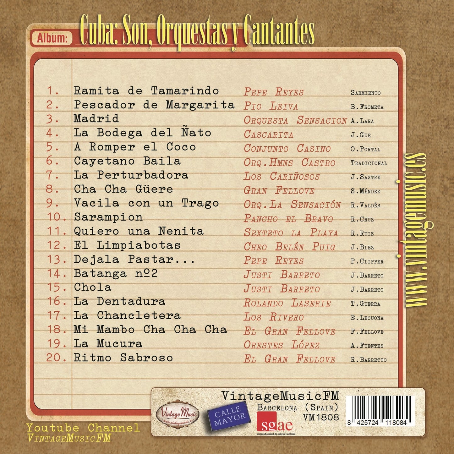 Cuba: Son, Cantantes y Orquestas (Son, Cha Cha Cha y Rumbas) (Colección Perlas Cubanas)