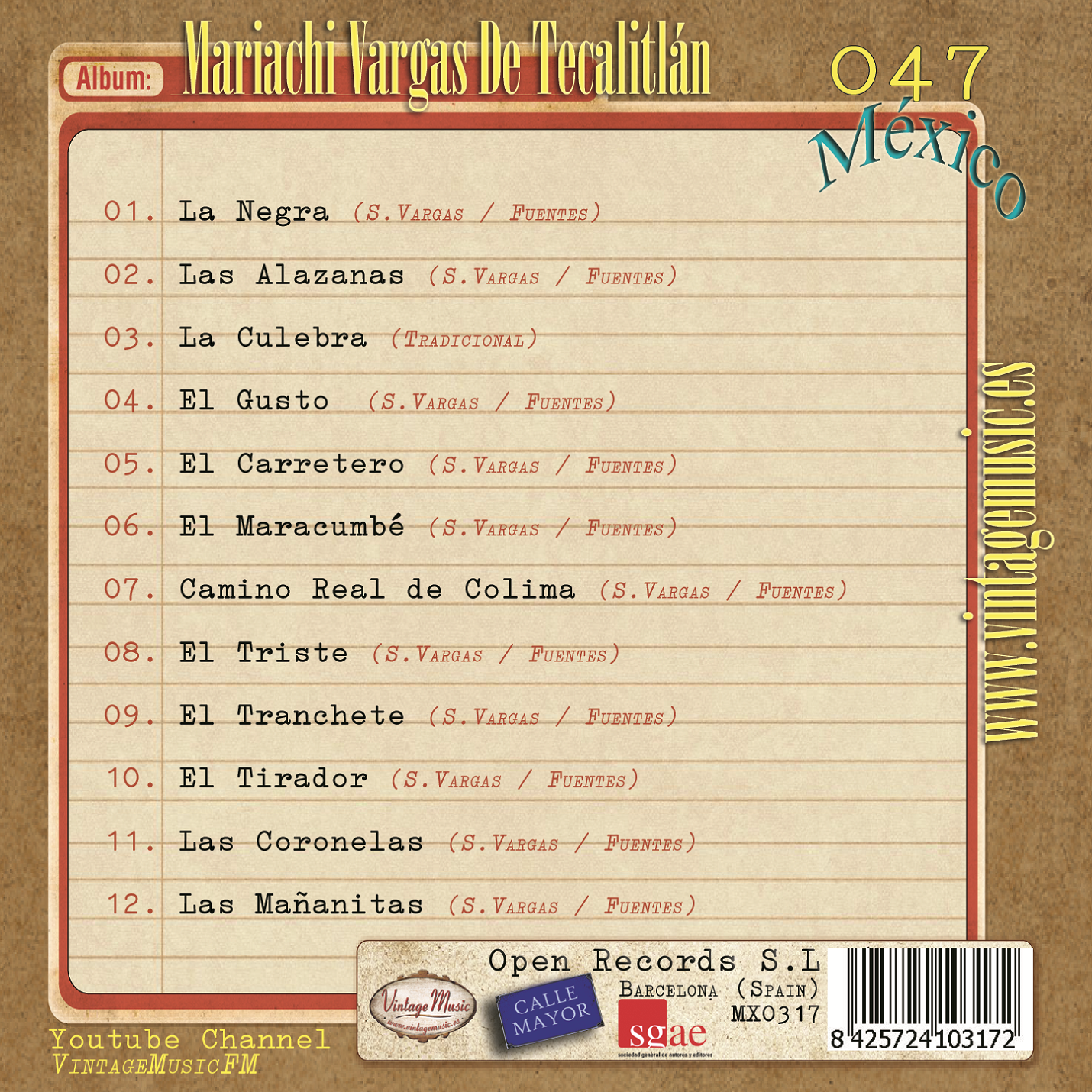 Mariachi Vargas (Colección México - #47)