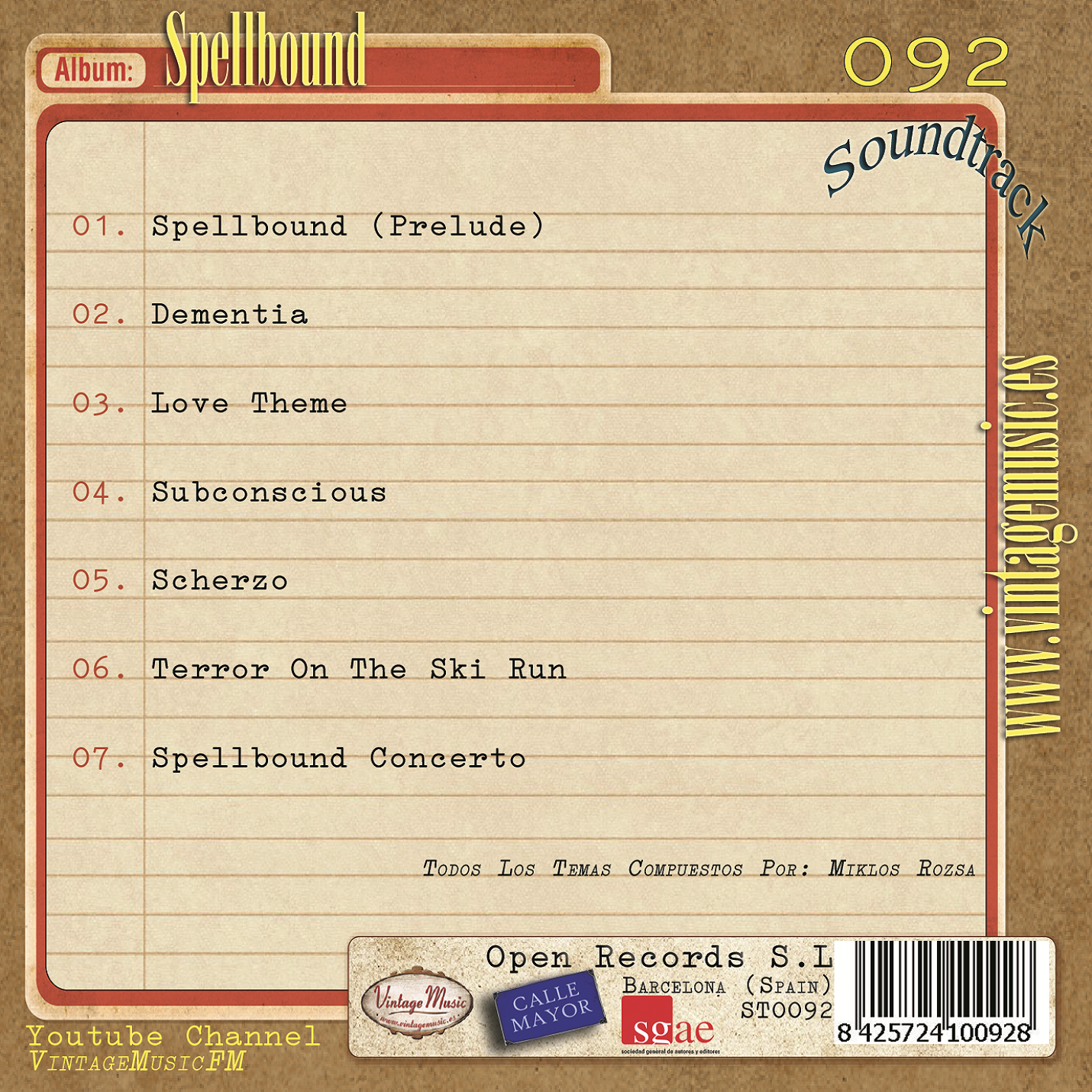 Spellbound (Colección Soundtrack - #92)