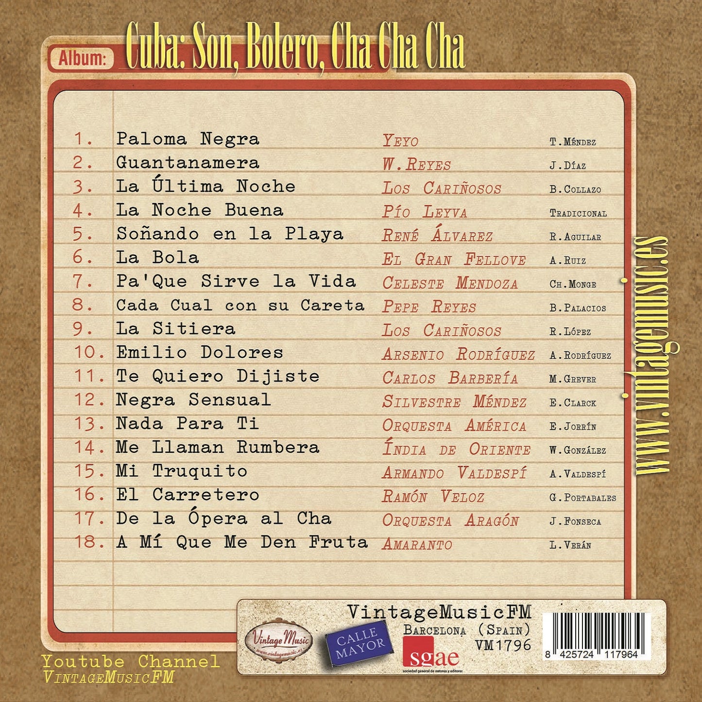Cuba: Son, Cha Cha Cha y Bolero (Colección Perlas Cubanas)