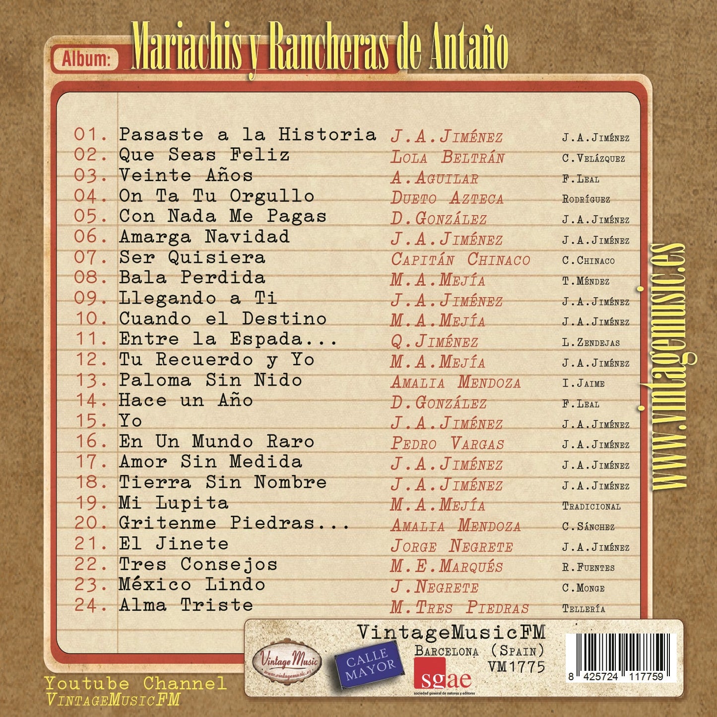 Mariachis y Rancheras de Antaño (Colección México)