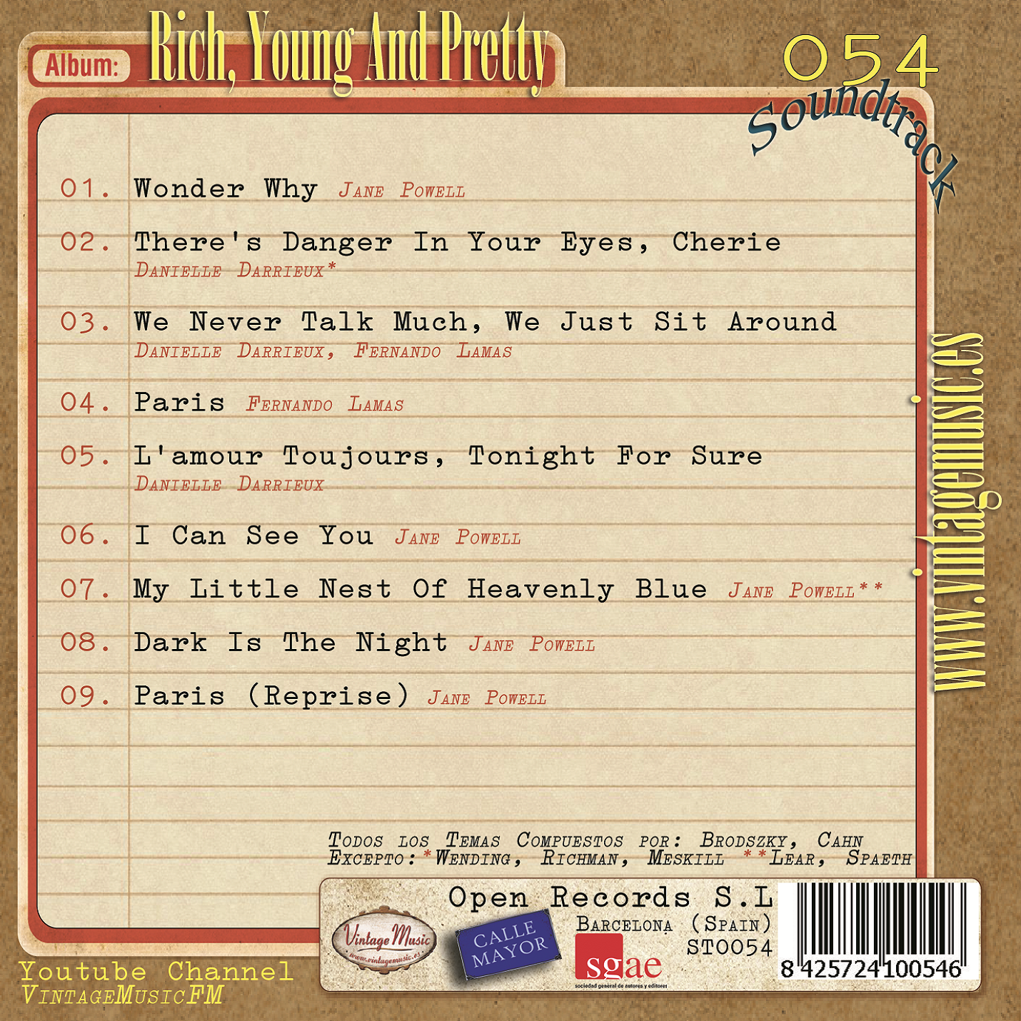 Rich, Young And Pretty (Colección Soundtrack - #54)